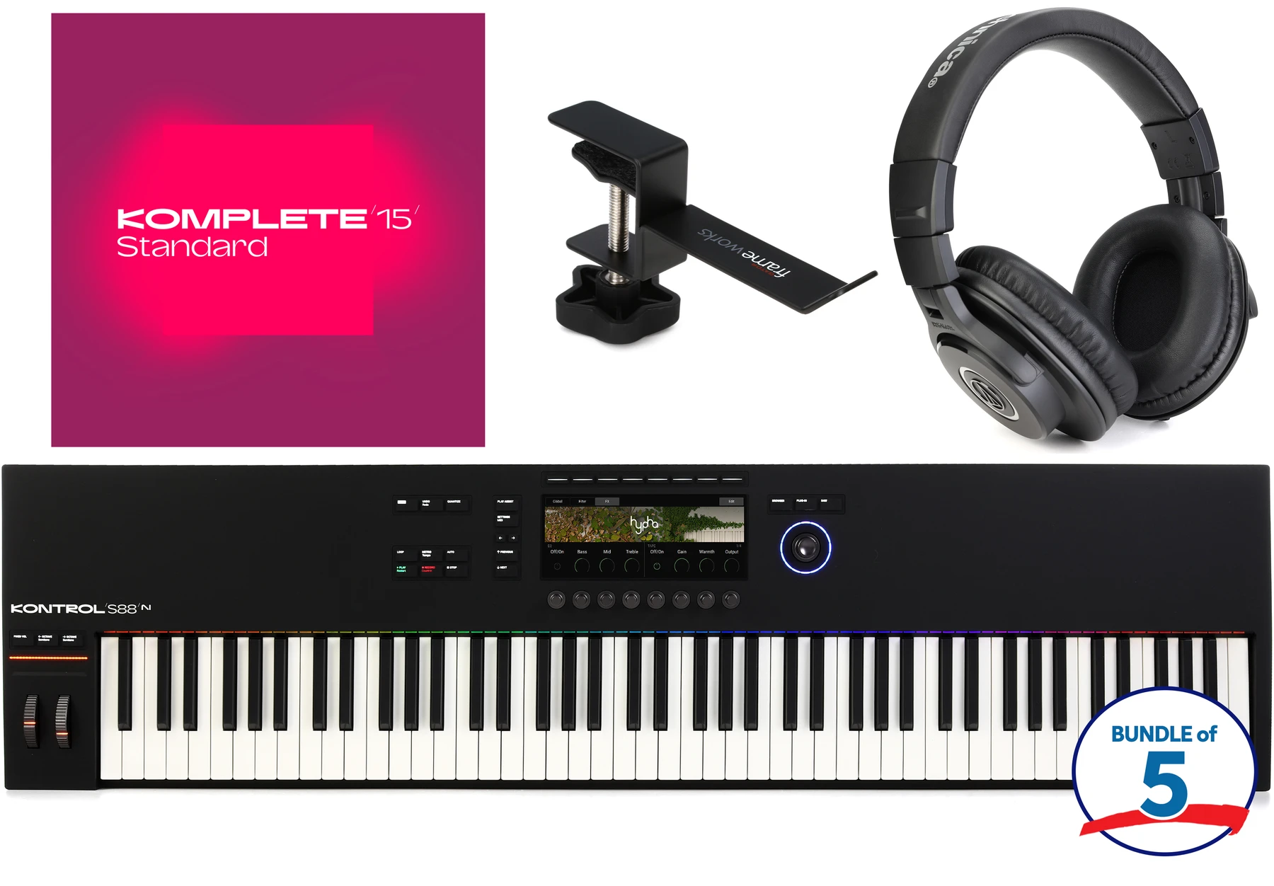 Native Instruments Kontrol S88 MK3 智能键盘控制器和 Komplete Standard 教育实验室套装