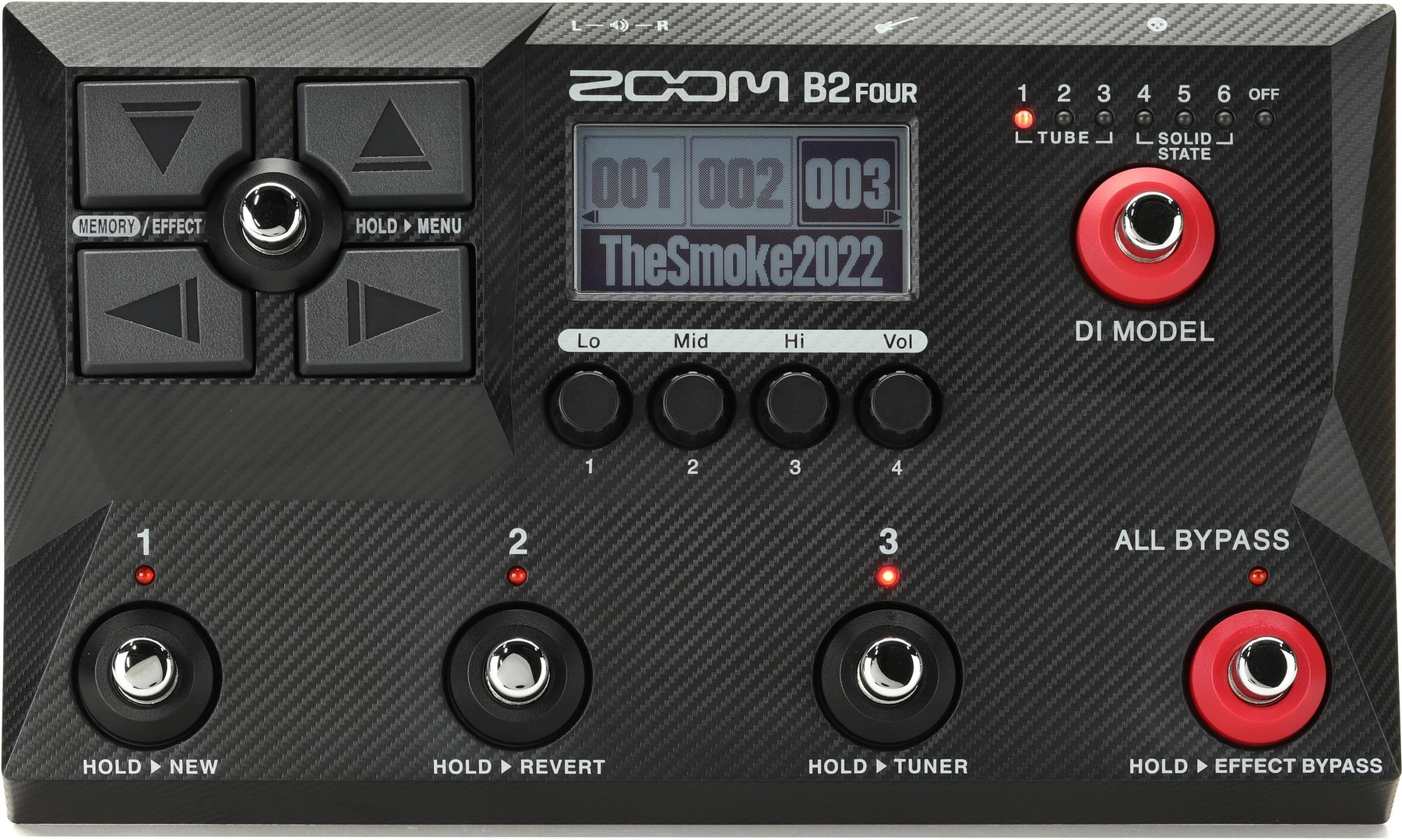 Zoom B2 Four 贝斯多效果处理器