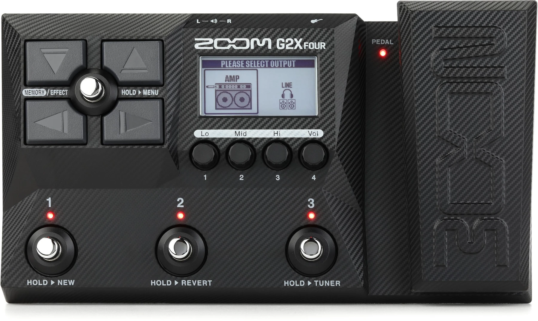Zoom G2X Four 带表情踏板的多效果处理器