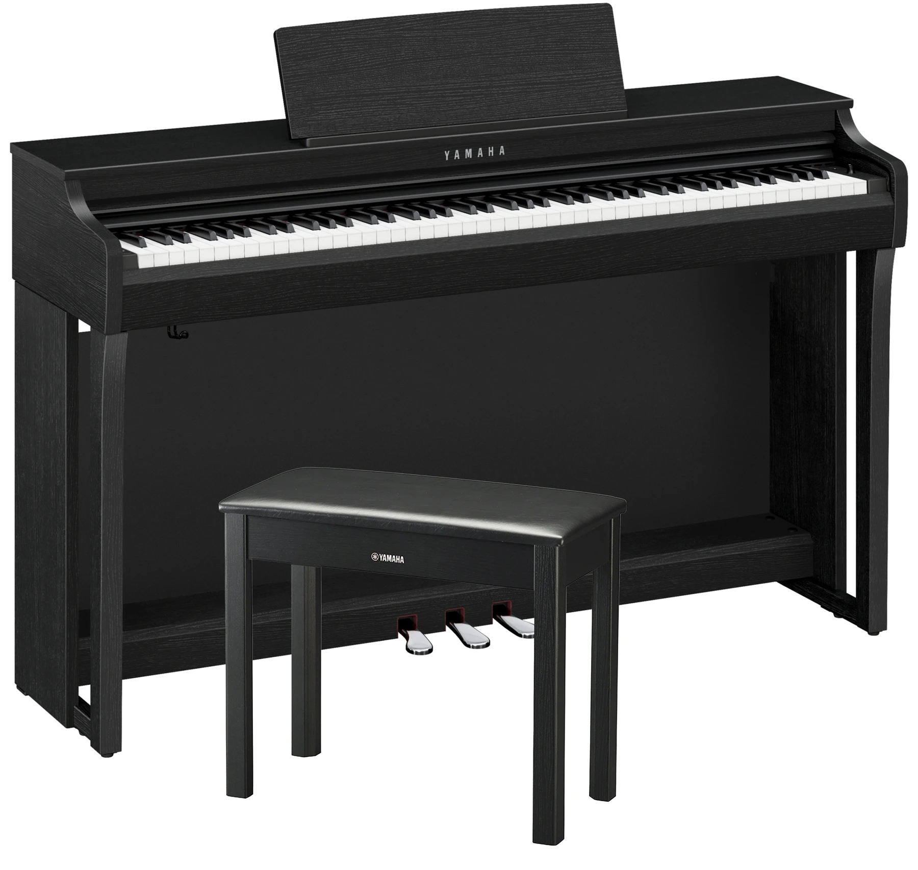 Yamaha Clavinova CLP-825 立式数码钢琴，含琴凳－哑光黑