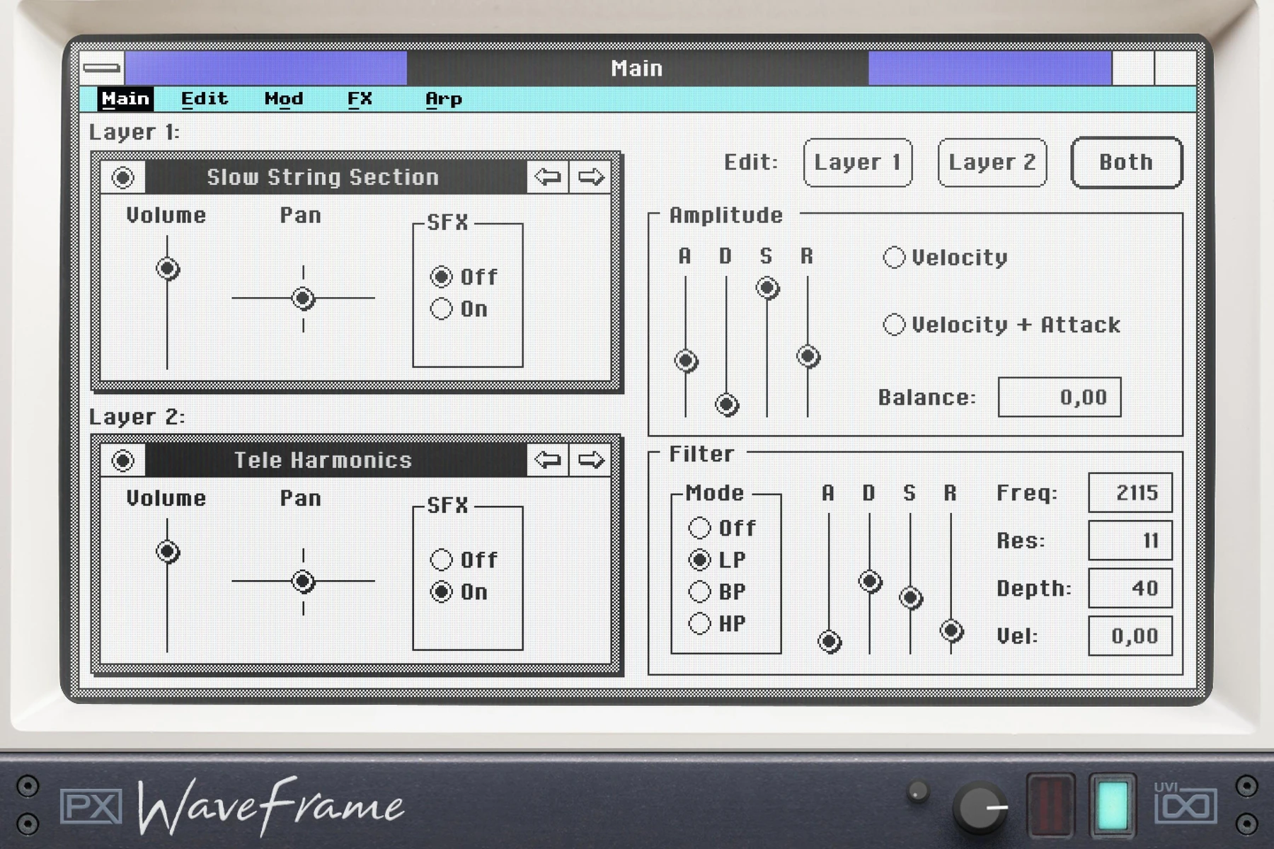 UVI PX WaveFrame 数字采样合成器插件