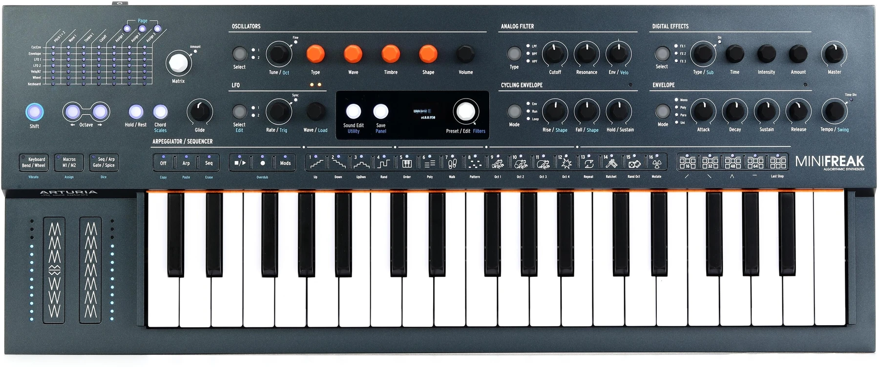 Arturia MiniFreak 37键混合合成器