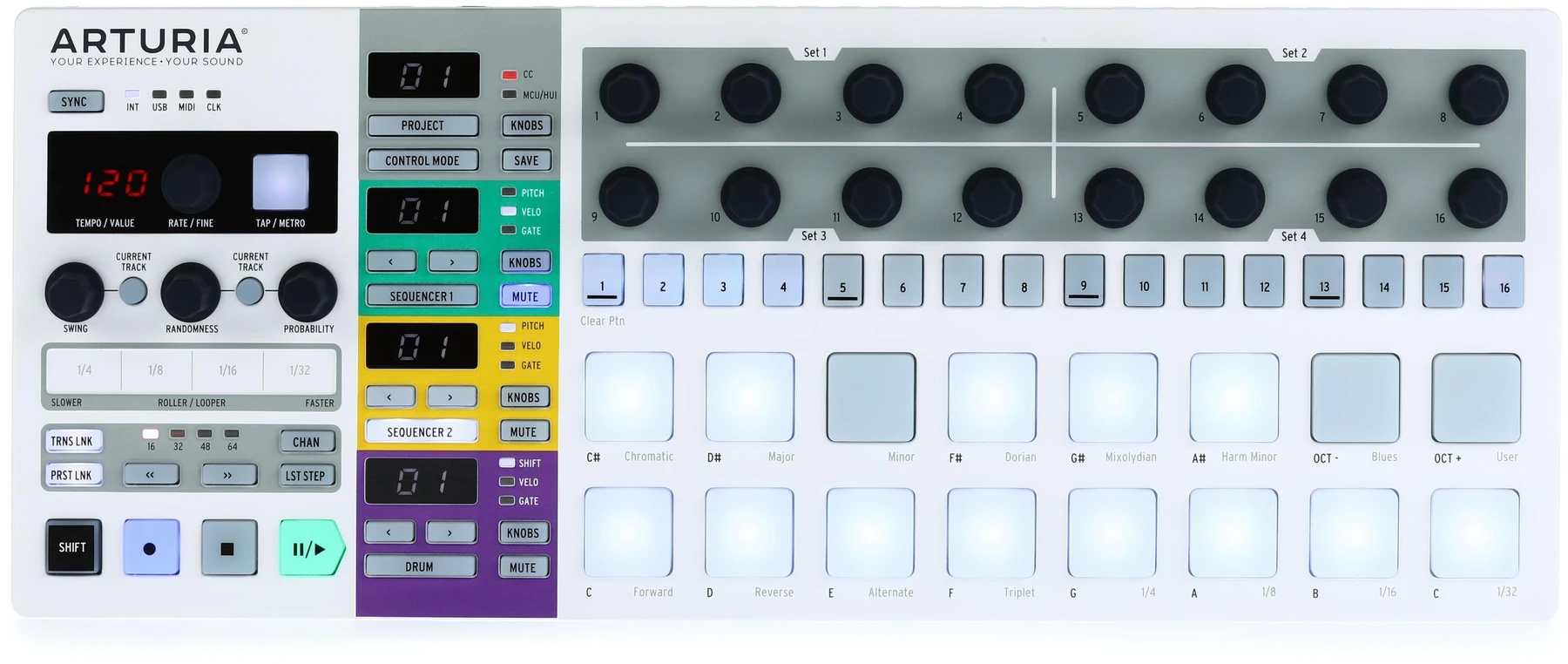 Arturia BeatStep Pro 控制器和音序器