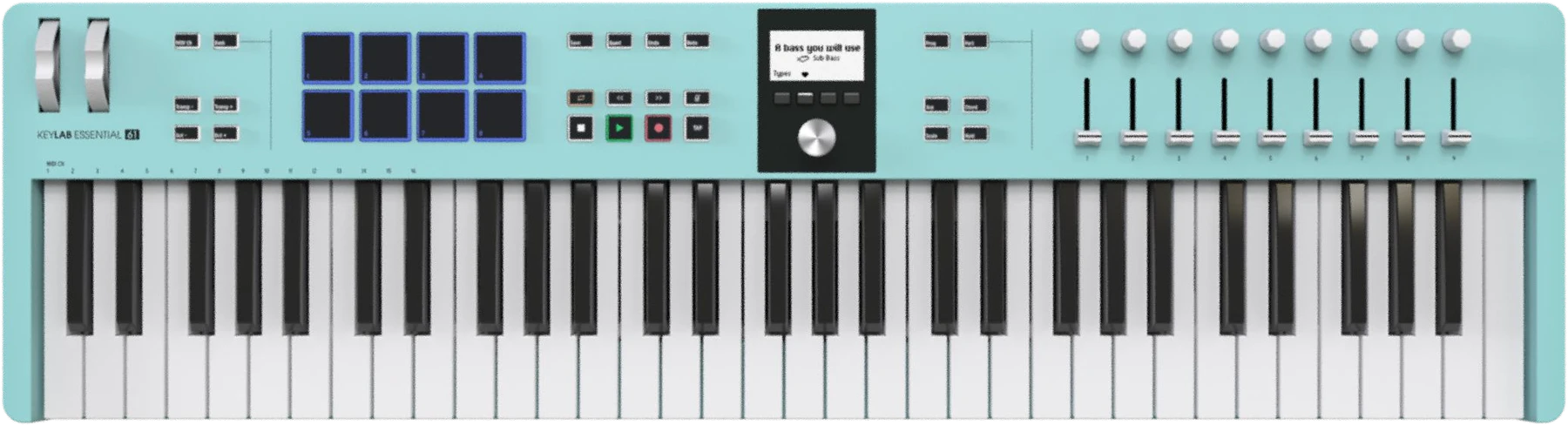 Arturia KeyLab Essential mk3 61键键盘控制器 - 海蓝色