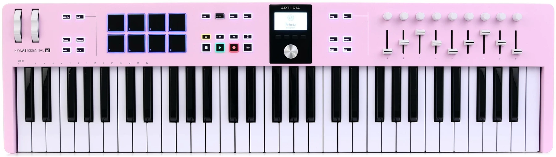 Arturia KeyLab Essential mk3 61键键盘控制器 - 玫瑰石英色