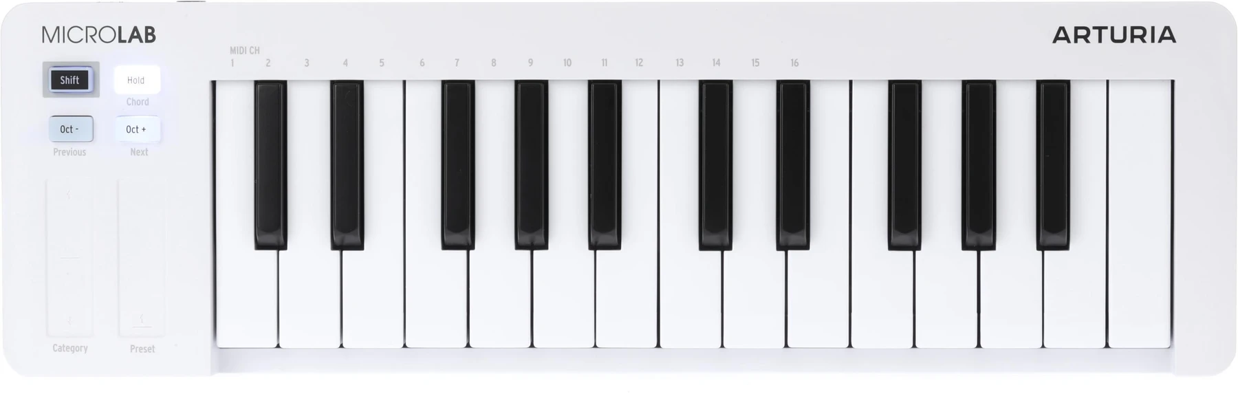 Arturia MicroLab mk3 25键键盘控制器 - 白色