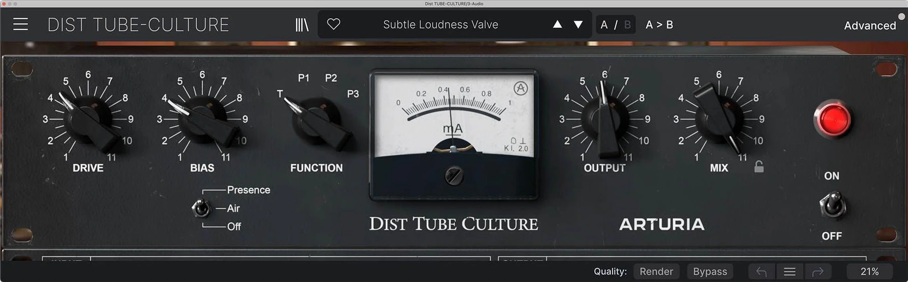 Arturia Dist TUBE-CULTURE 电子管失真插件