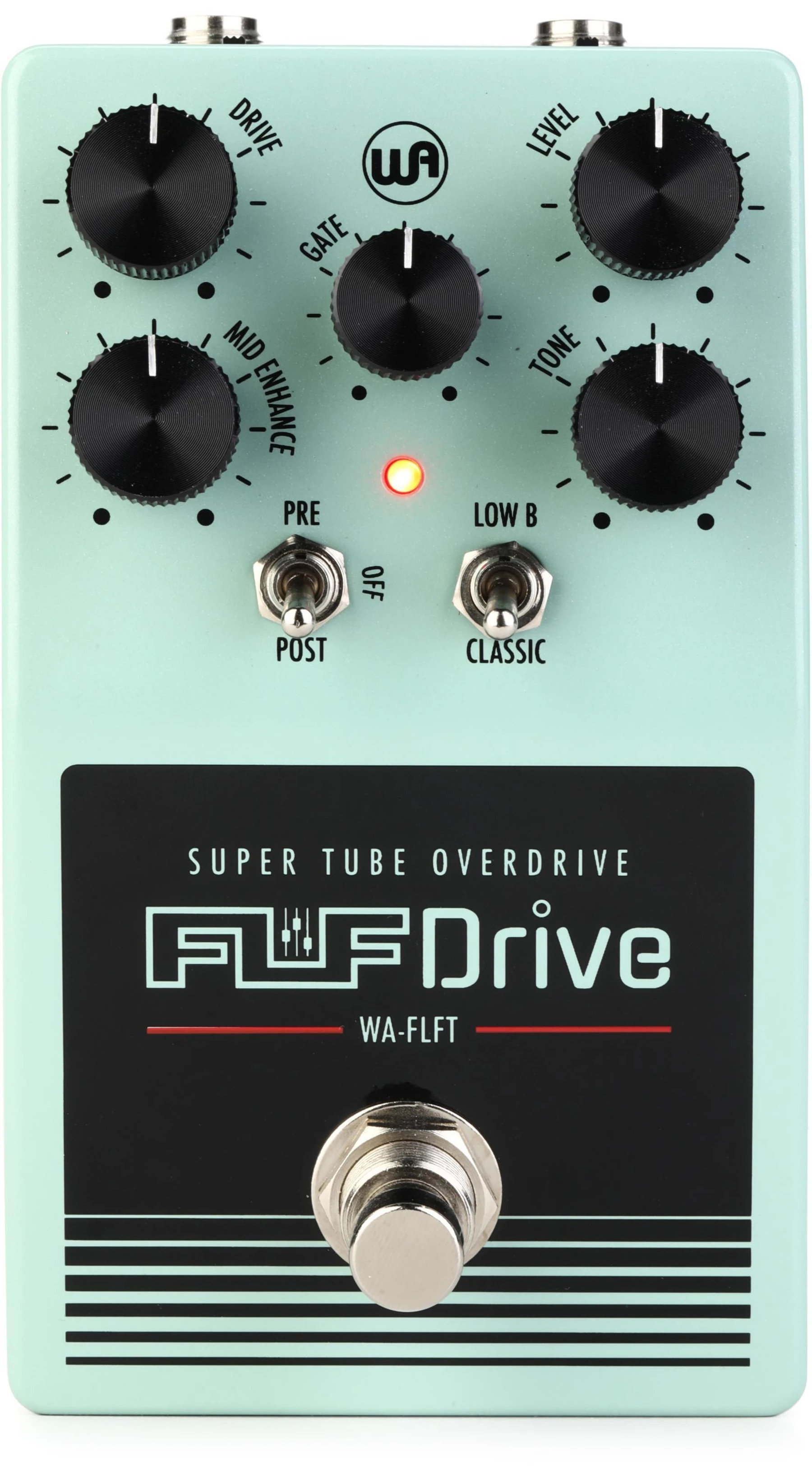 Warm Audio Fluff Drive 过载效果器踏板 - 蓝绿色，Sweetwater独家版