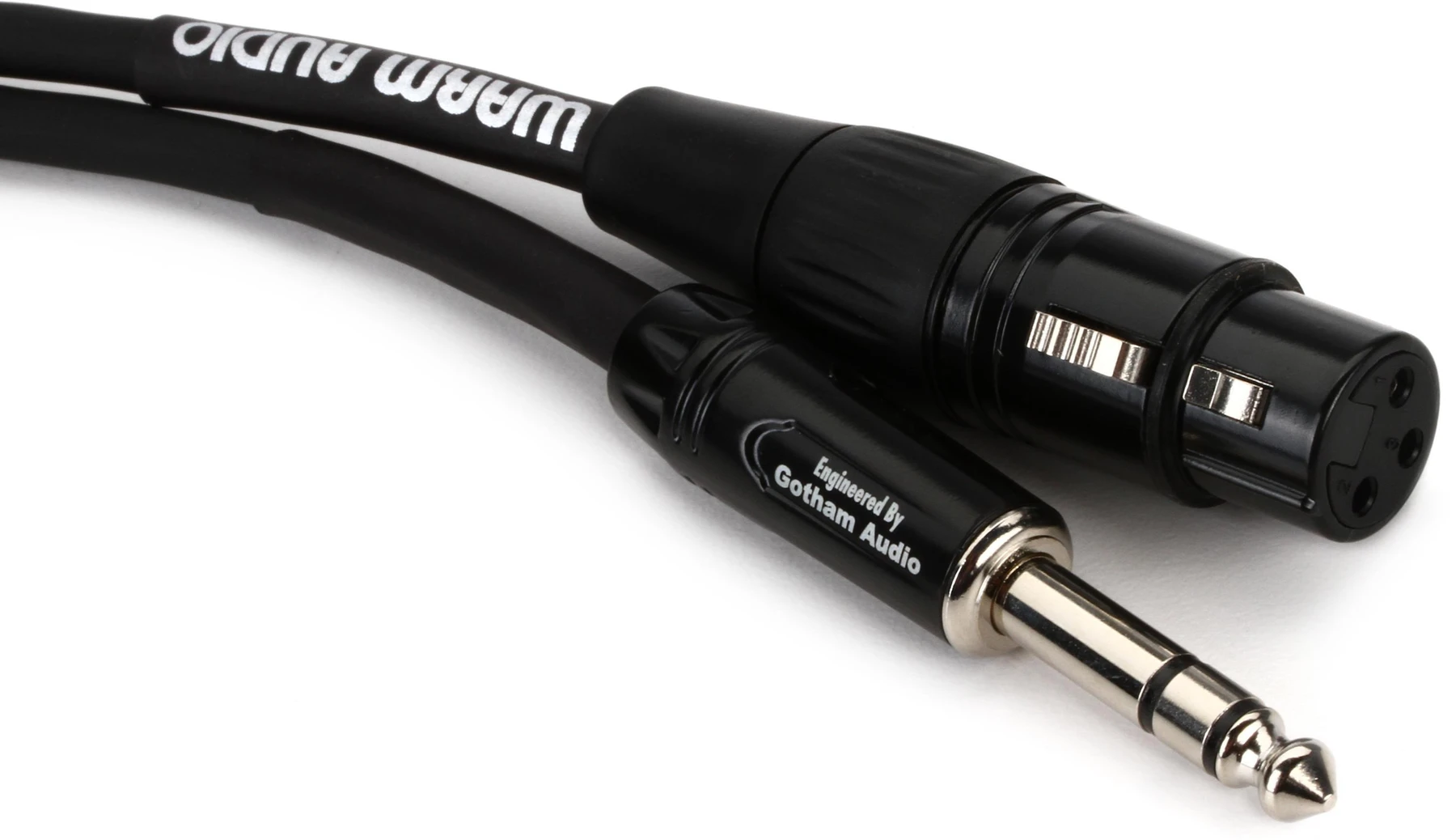 Warm Audio Pro Silver XLR母头转TRS公头线缆 - 6英尺