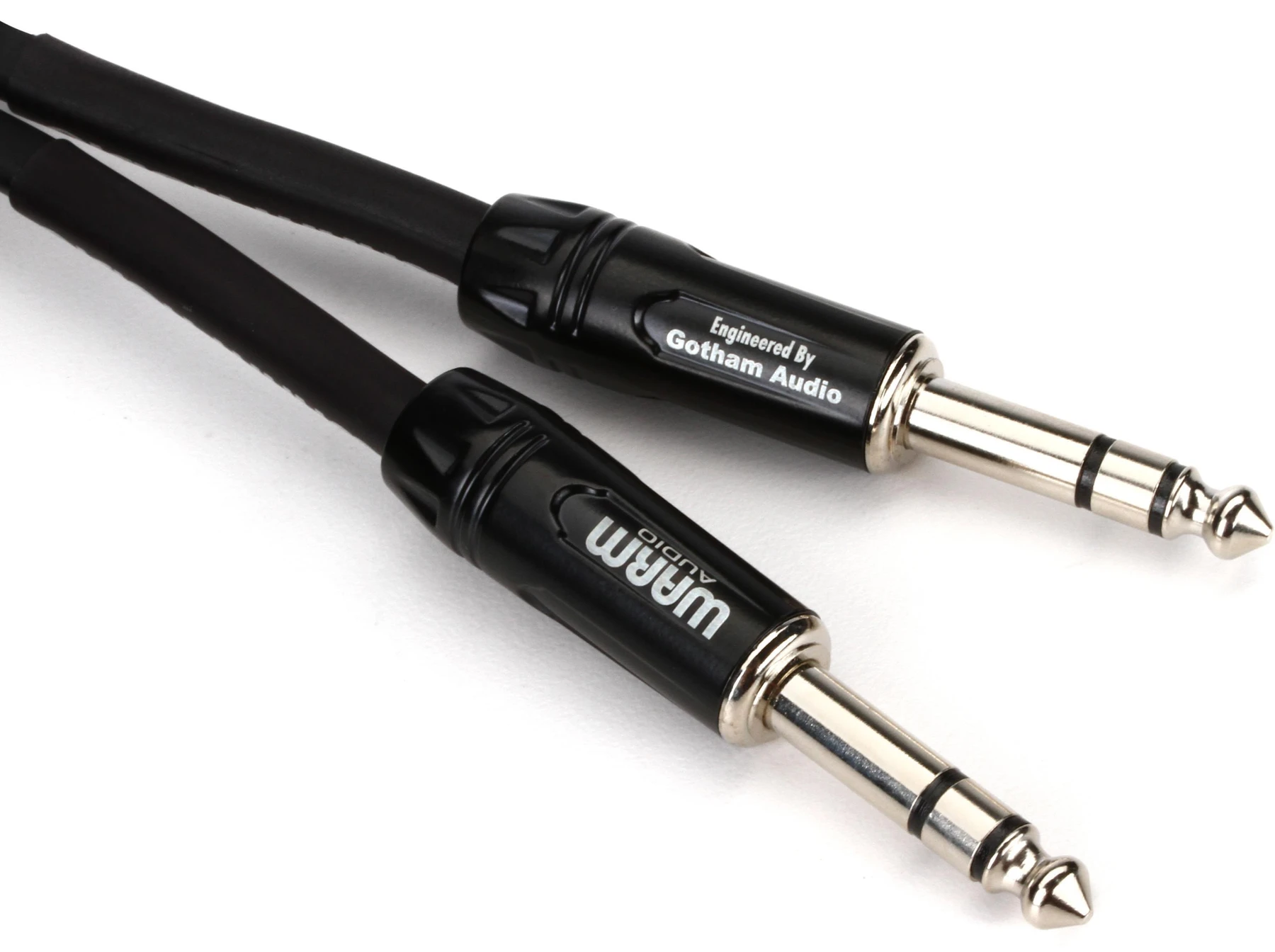 Warm Audio Pro-TRS-3' Pro Silver TRS转TRS线缆 - 3英尺