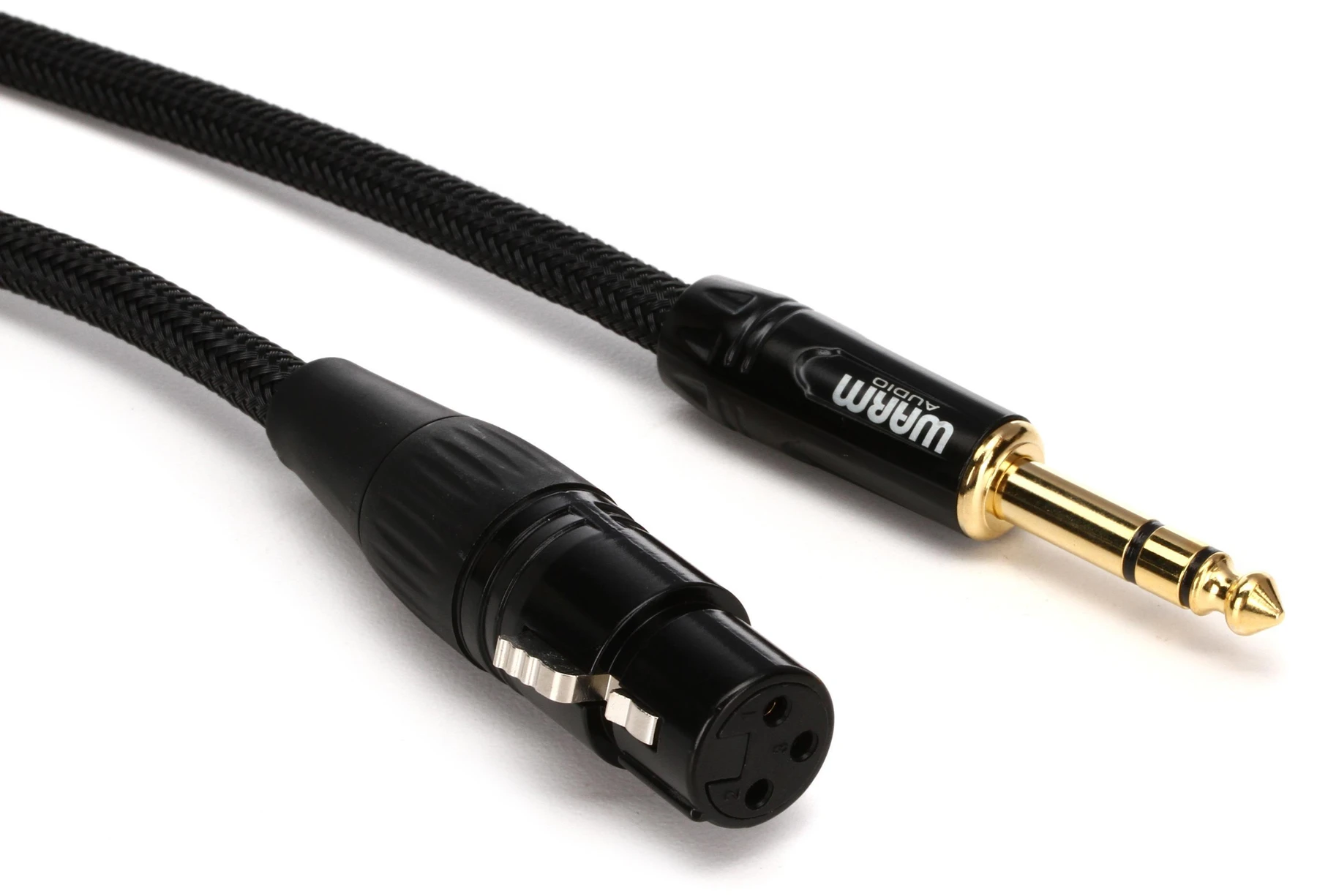Warm Audio Prem-XLRf-TRSm-3英尺 Premier Gold XLR母头转TRS公头线缆 - 3英尺