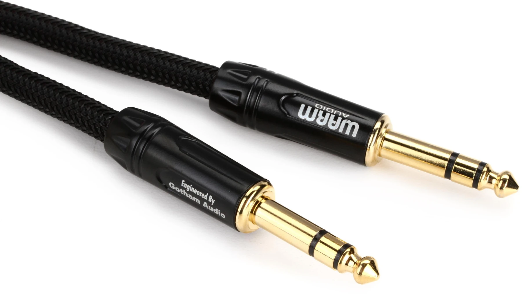 Warm Audio Prem-TRS-3英尺 Premier Gold TRS转TRS线缆 - 3英尺