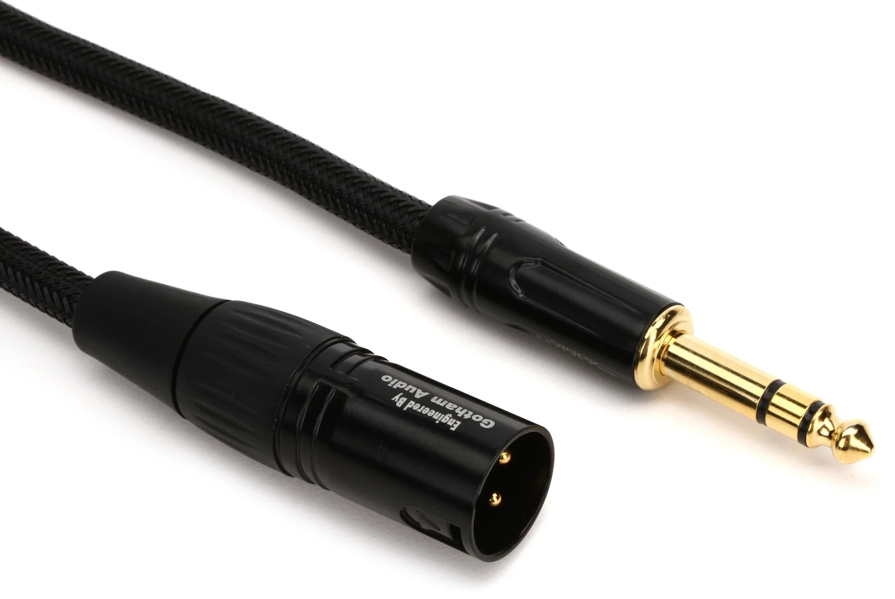 Warm Audio Prem-XLRm-TRSm-3英尺 Premier Gold XLR公头转TRS公头线缆 - 3英尺
