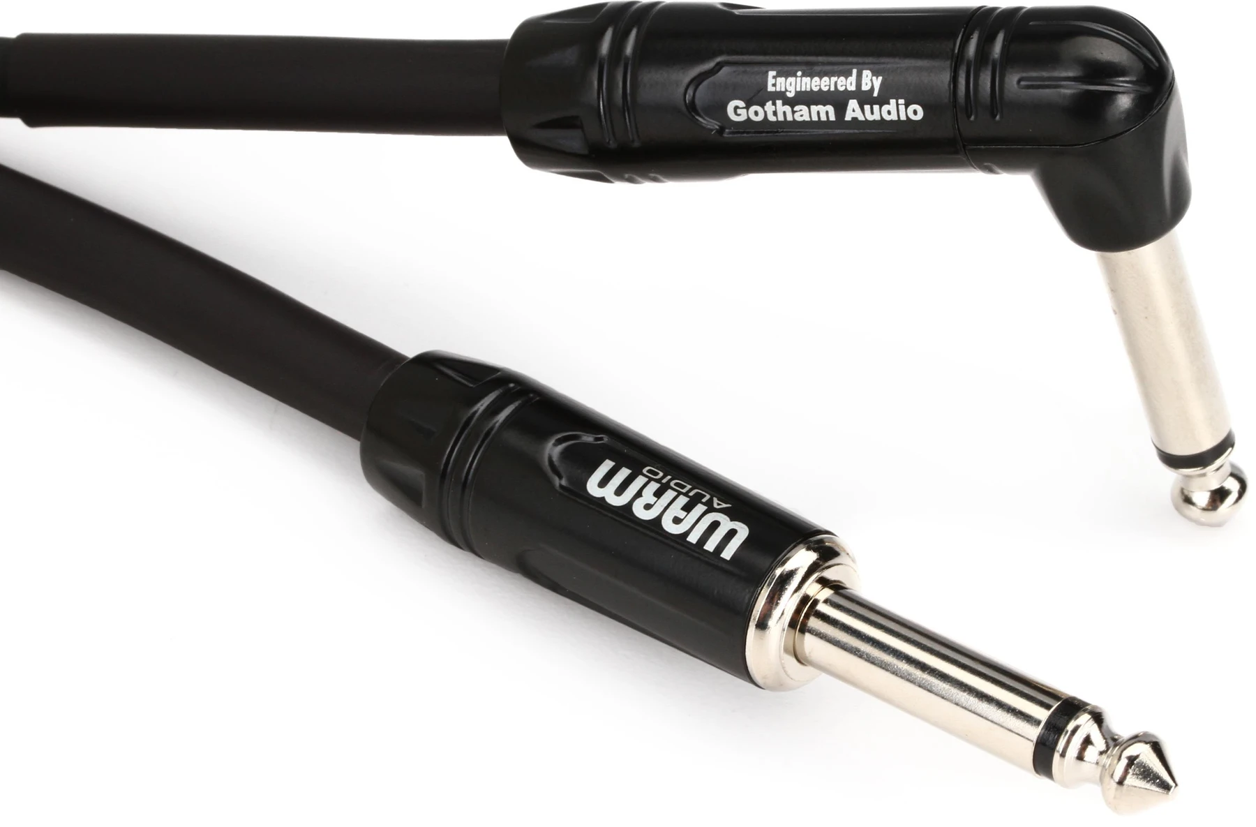 Warm Audio Pro-TS-1RT-20英尺 Pro Silver 直头转直角乐器线缆 - 20英尺
