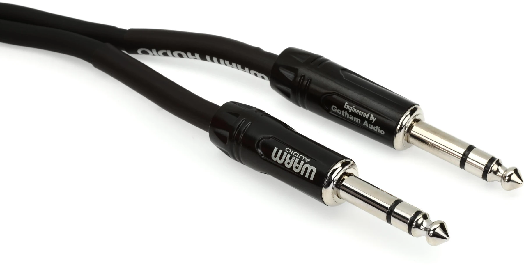 Warm Audio Pro-TRS-10英尺 Pro Silver TRS转TRS线缆 - 10英尺