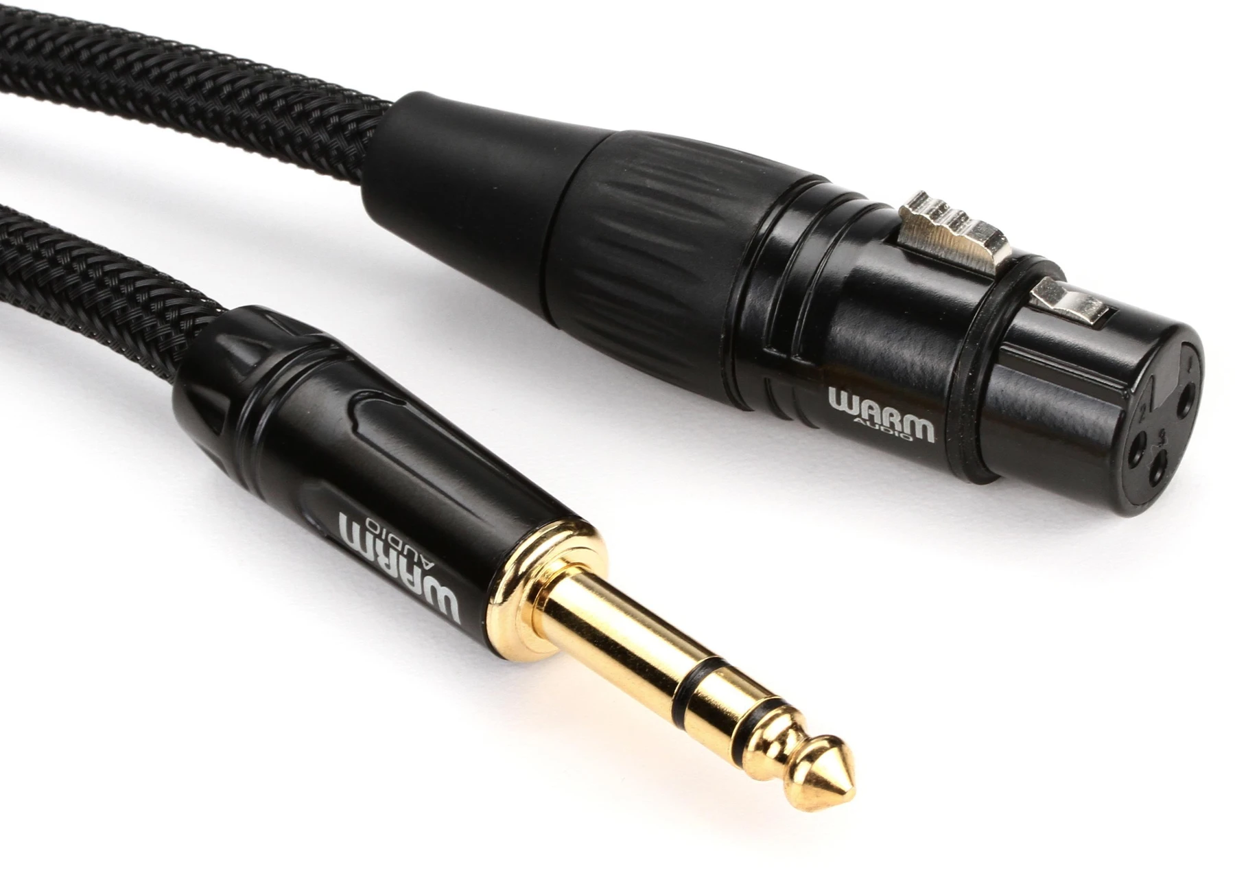 Warm Audio Prem-XLRf-TRSm-6英尺 Premier Gold XLR母头转TRS公头线缆 - 6英尺