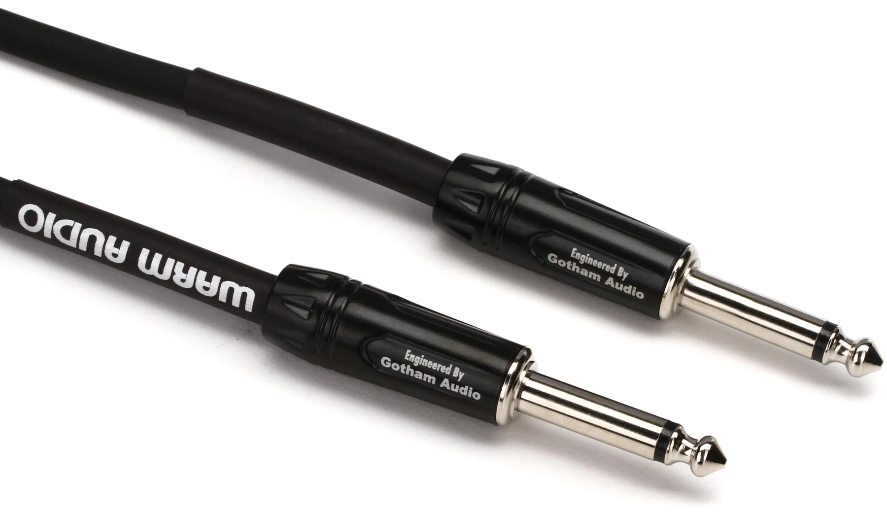 Warm Audio Pro-TS-5英尺 Pro Silver 直头转直头乐器线缆 - 5英尺