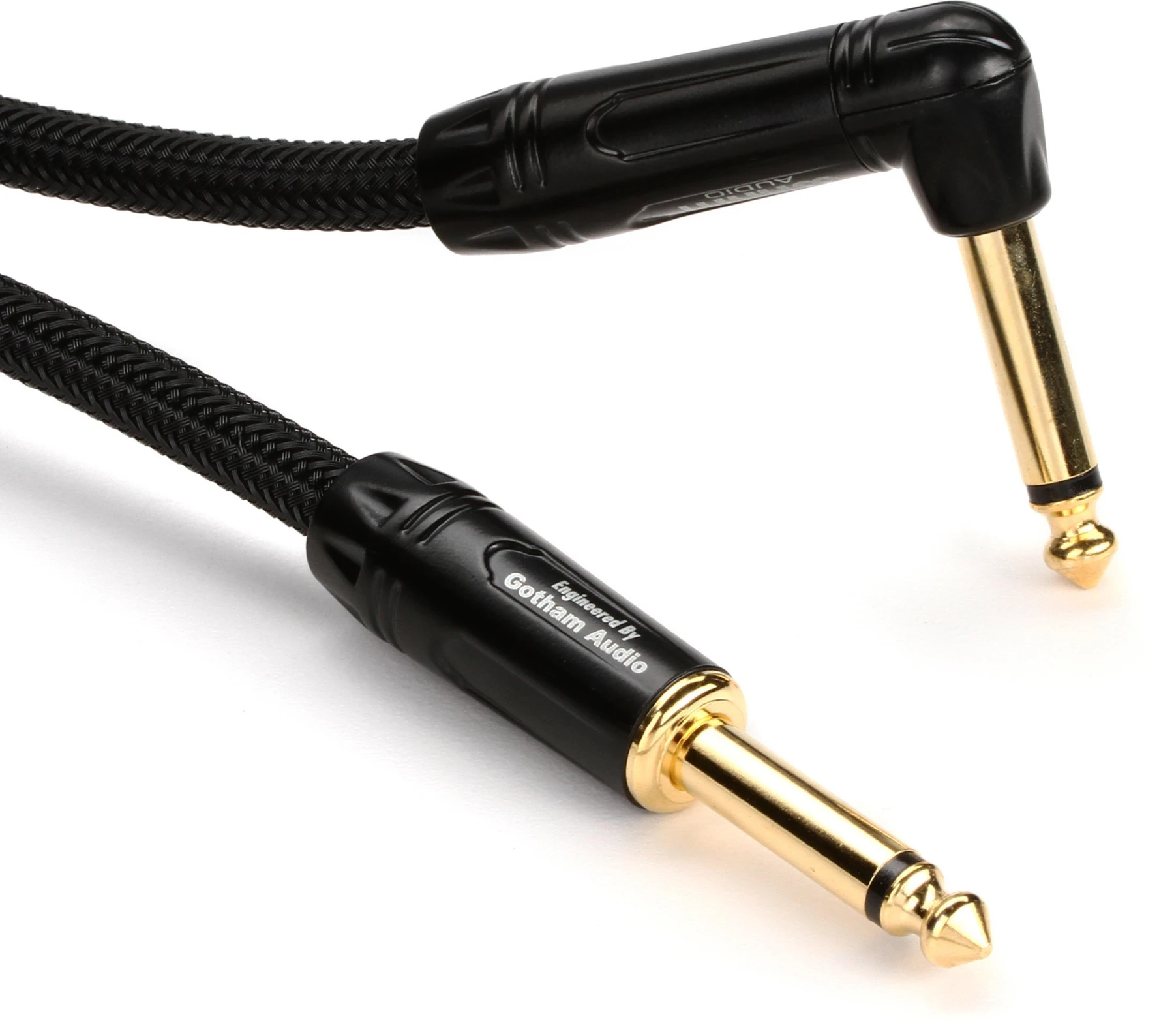 Warm Audio Prem-TS-1RT-18英尺 Premier Gold 直头转直角乐器线缆 - 18英尺