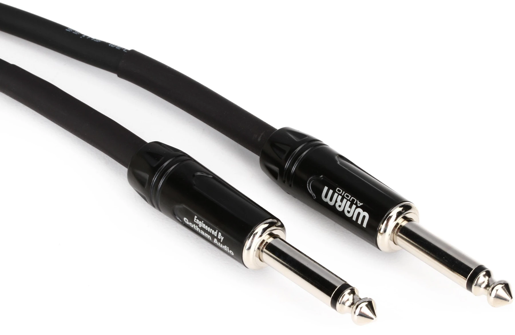 Warm Audio Pro-TS-10' Pro Silver 直头转直头乐器线缆 - 10 英尺
