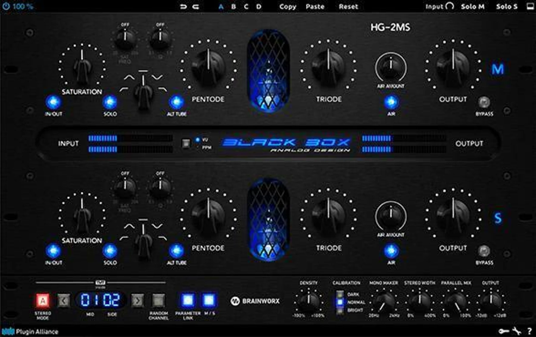 Brainworx Black Box Analog Design HG-2MS 电子管饱和效果插件