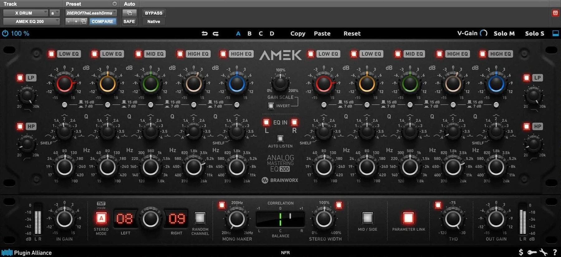 Brainworx AMEK EQ 200 插件
