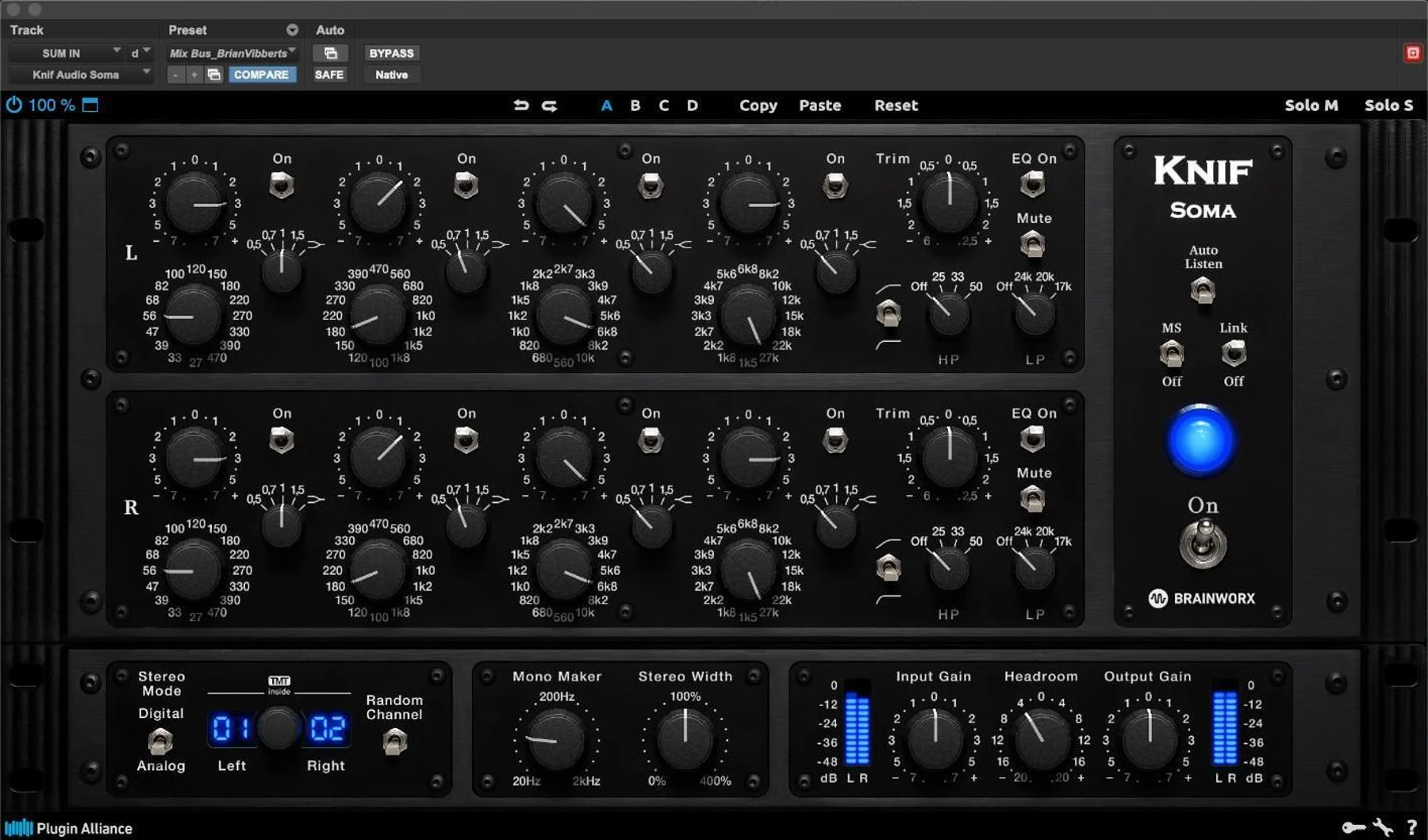 Brainworx Knif Audio Soma 均衡器插件