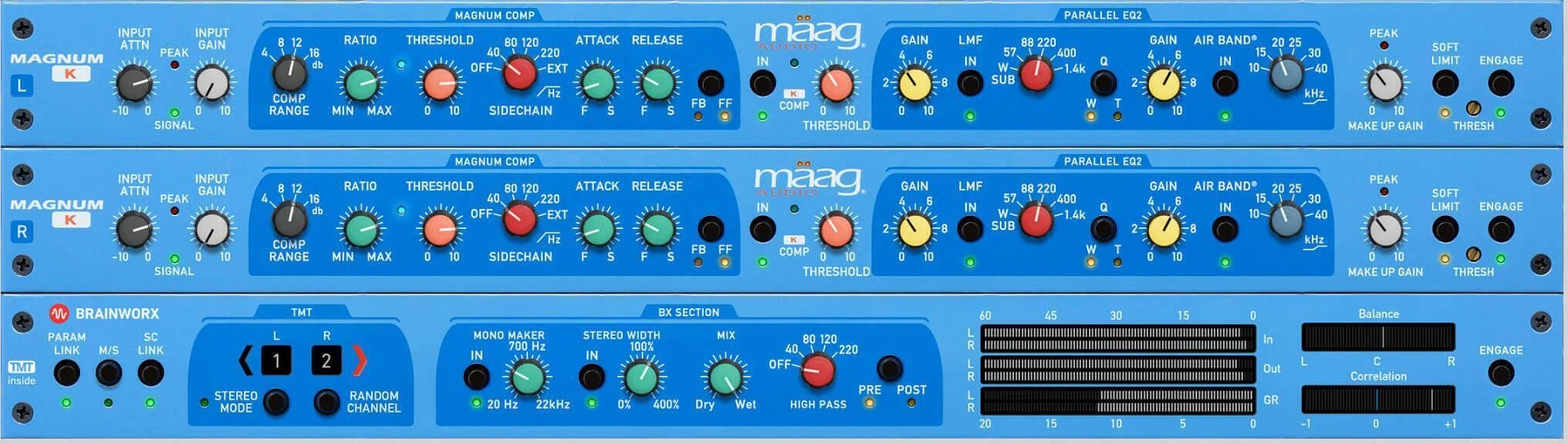 Brainworx Maag Audio Magnum-K 带 Air Band 的双压缩器插件