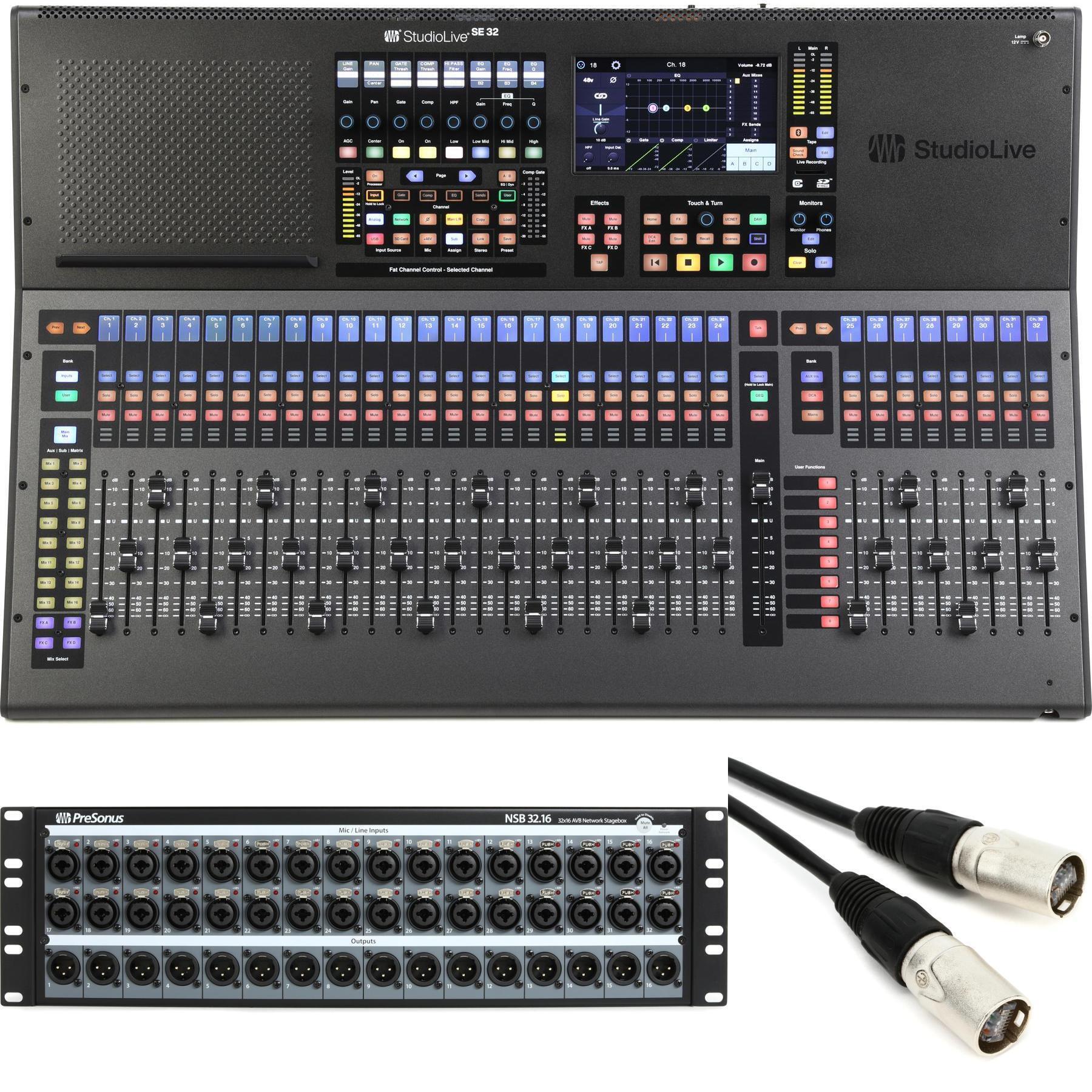 PreSonus StudioLive Series III SE 32 数字调音台，配 32 通道舞台接口箱
