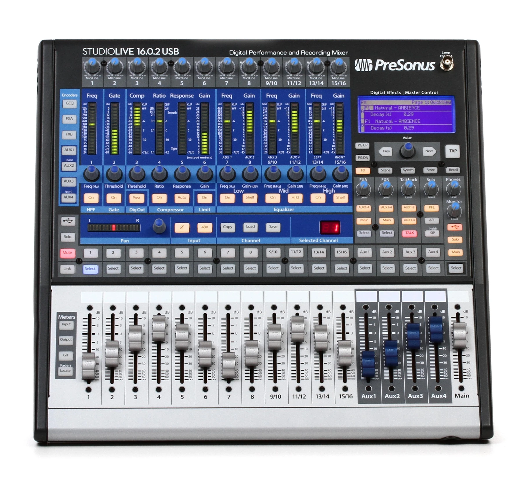 PreSonus StudioLive 16.0.2 USB 16 通道数字调音台