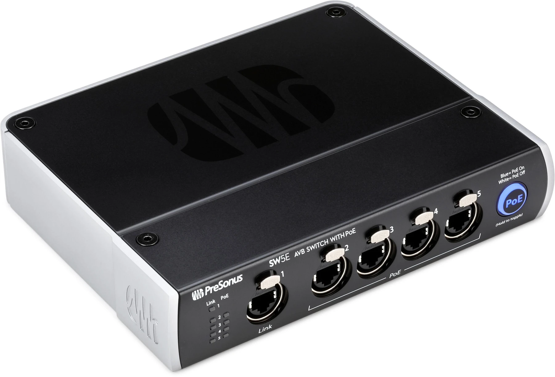 PreSonus SW5E 5 端口音视频桥接交换机，支持 PoE