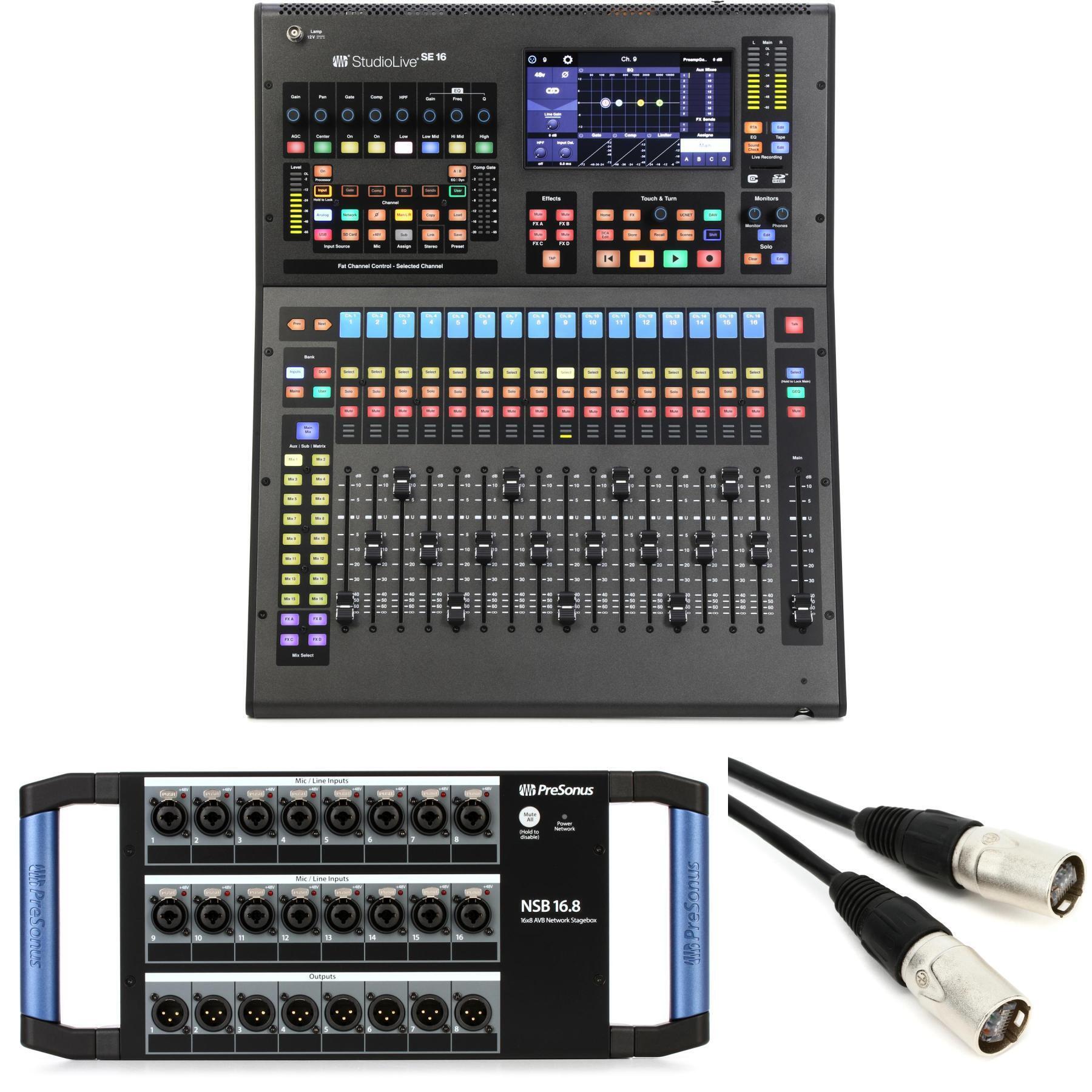 PreSonus StudioLive Series III SE 16 数字调音台，配 16 通道舞台接口箱