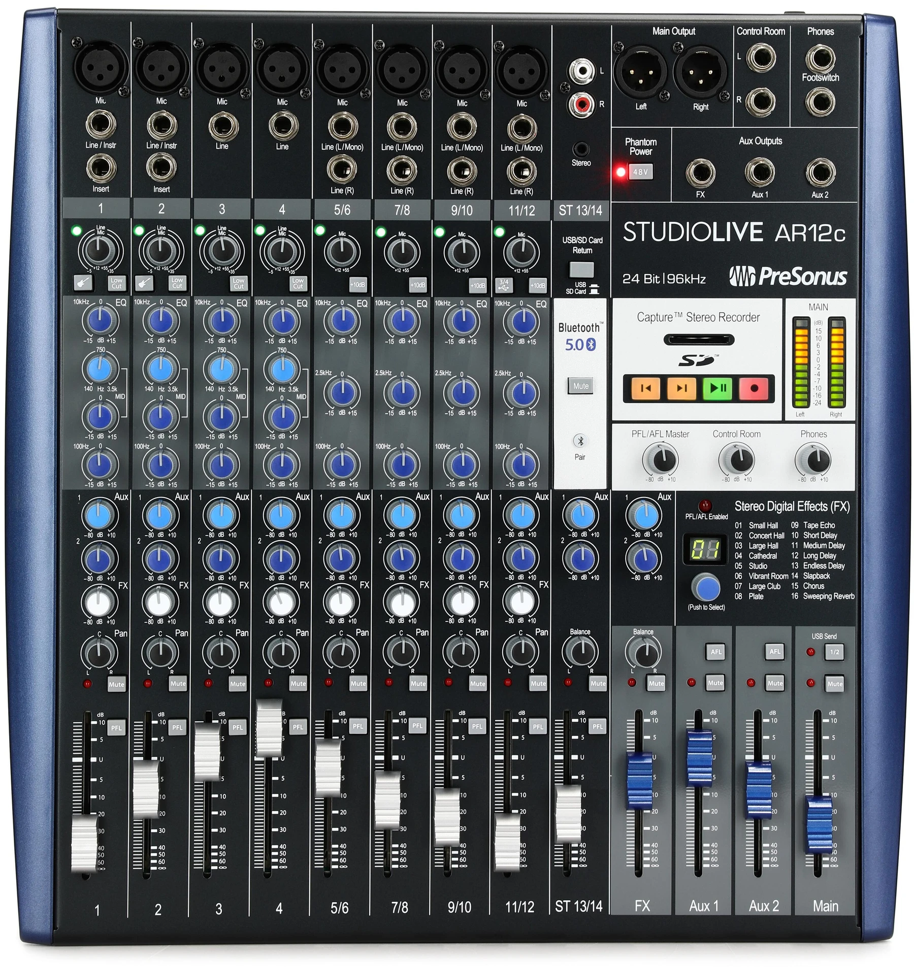 PreSonus StudioLive AR12c 带效果器的调音台和音频接口
