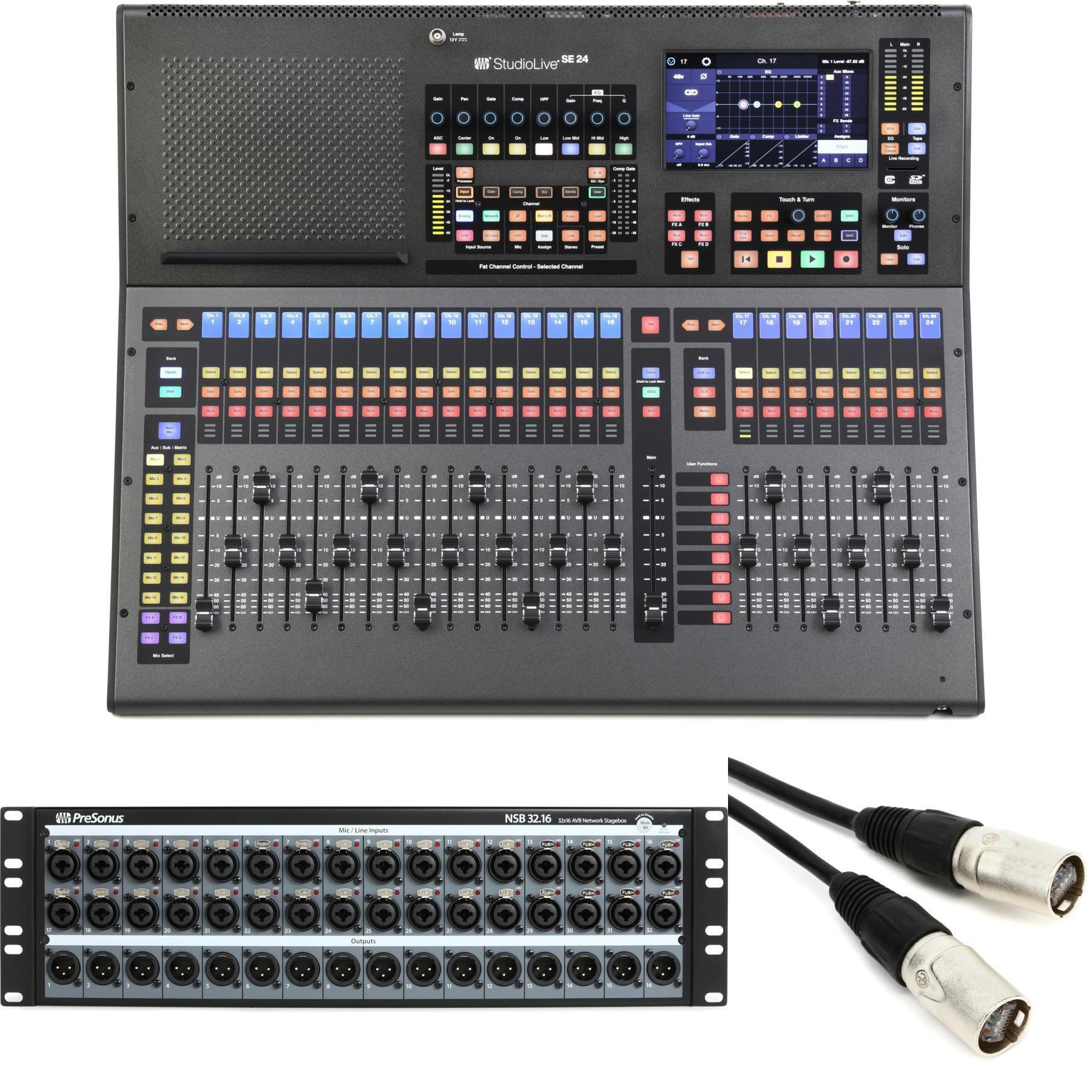 PreSonus StudioLive Series III SE 24 数字调音台，配 32 通道舞台接口箱
