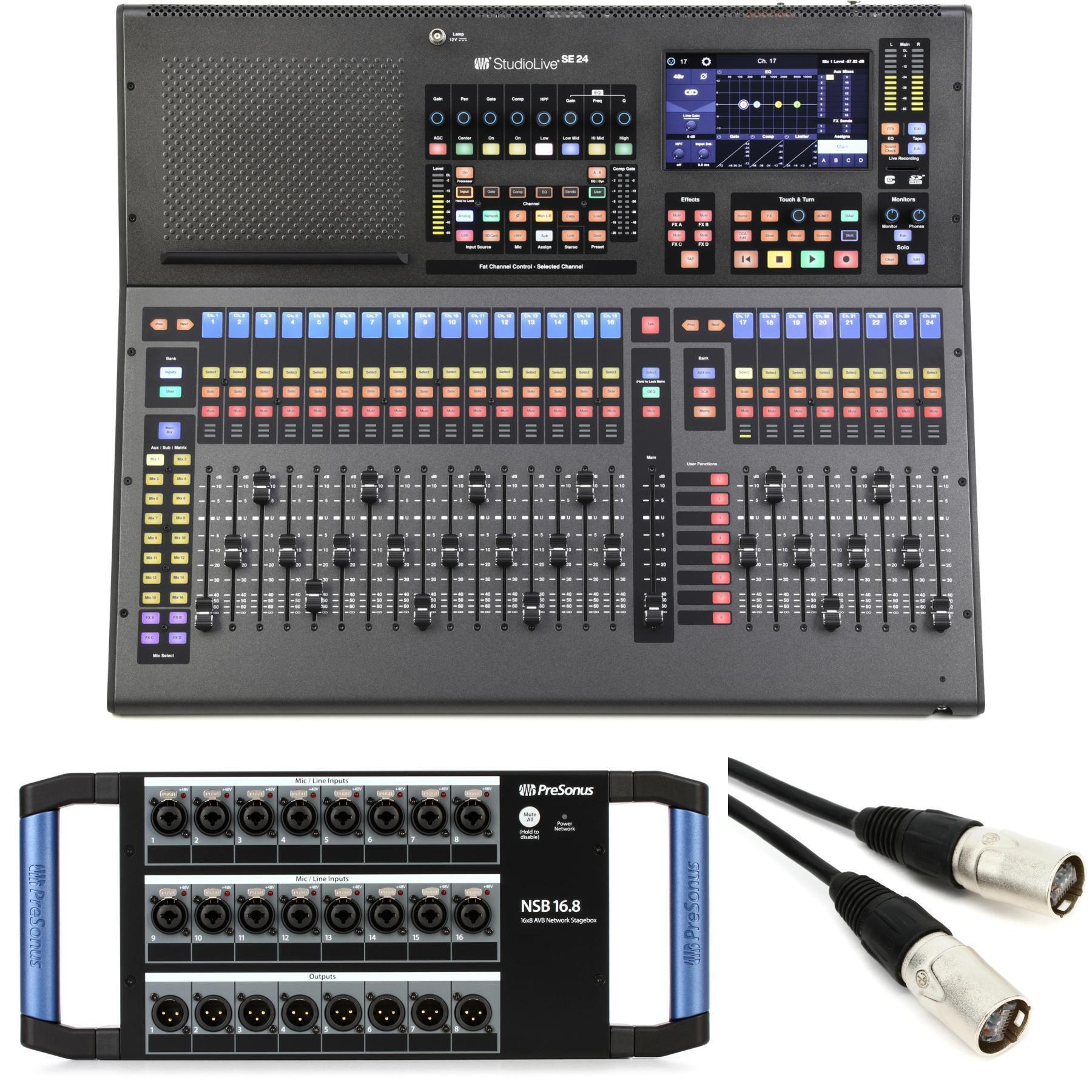 PreSonus StudioLive Series III SE 24 数字调音台，配 16 通道舞台接口箱