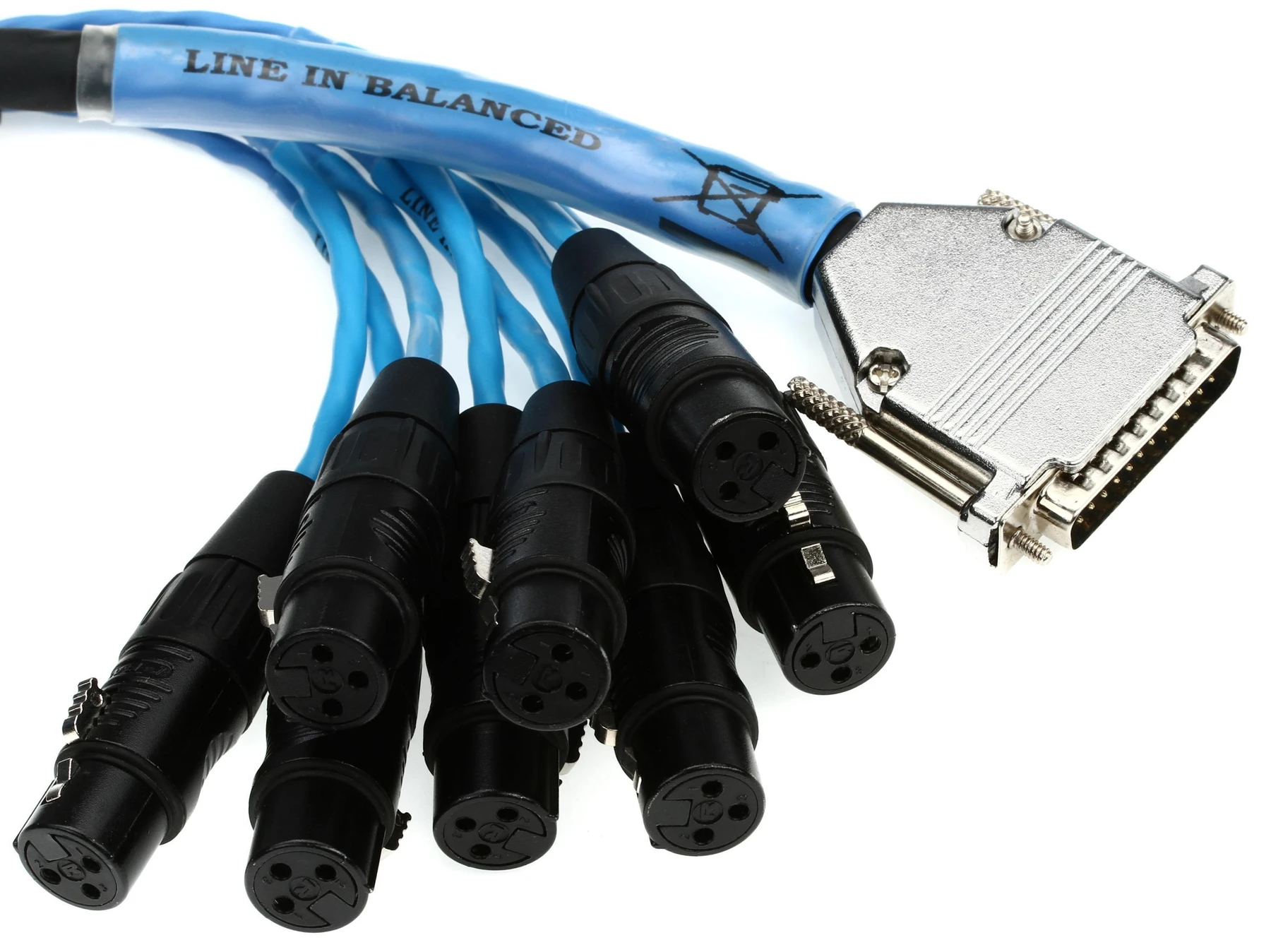 Avid DB25 转 XLRF DigiSnake 线缆 - 4 英尺