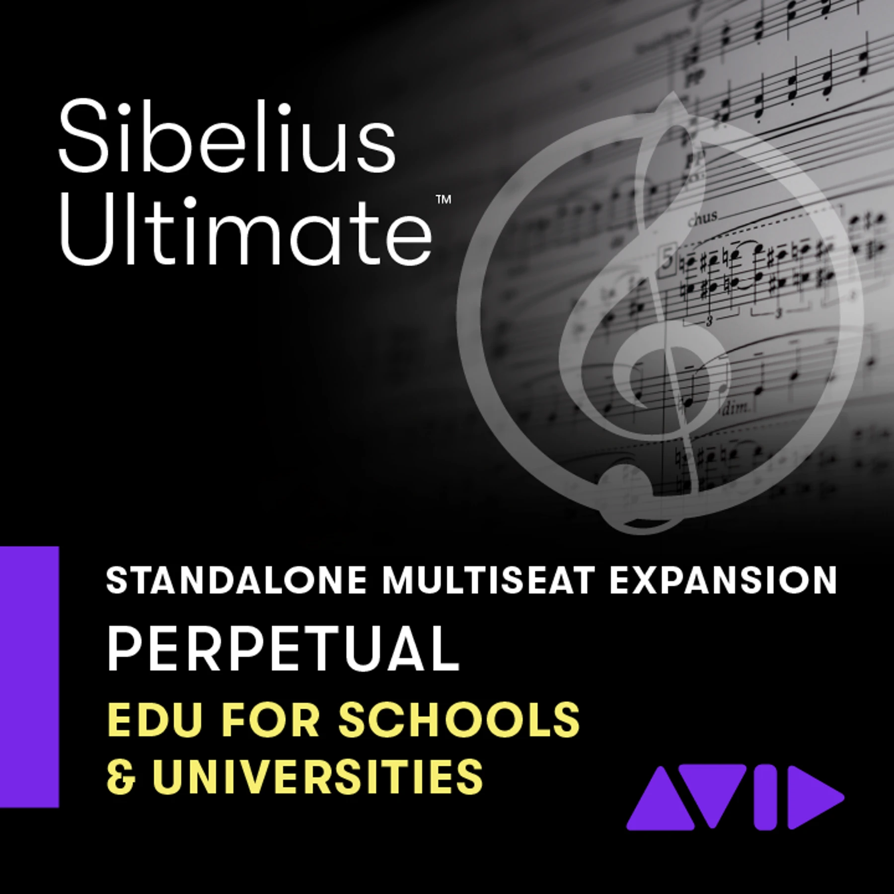 Avid Sibelius | Ultimate 站点许可证增购席位（每席位）独立安装