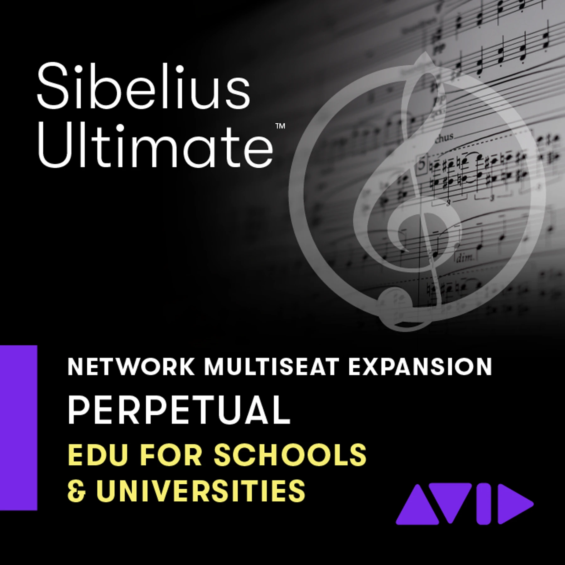 Avid Sibelius | Ultimate 场地许可证增购席位（每席位）网络安装