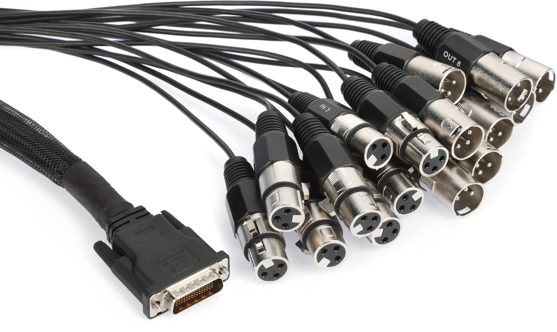 Avid MTRX AES LFHsub 至 XLR 分线线缆
