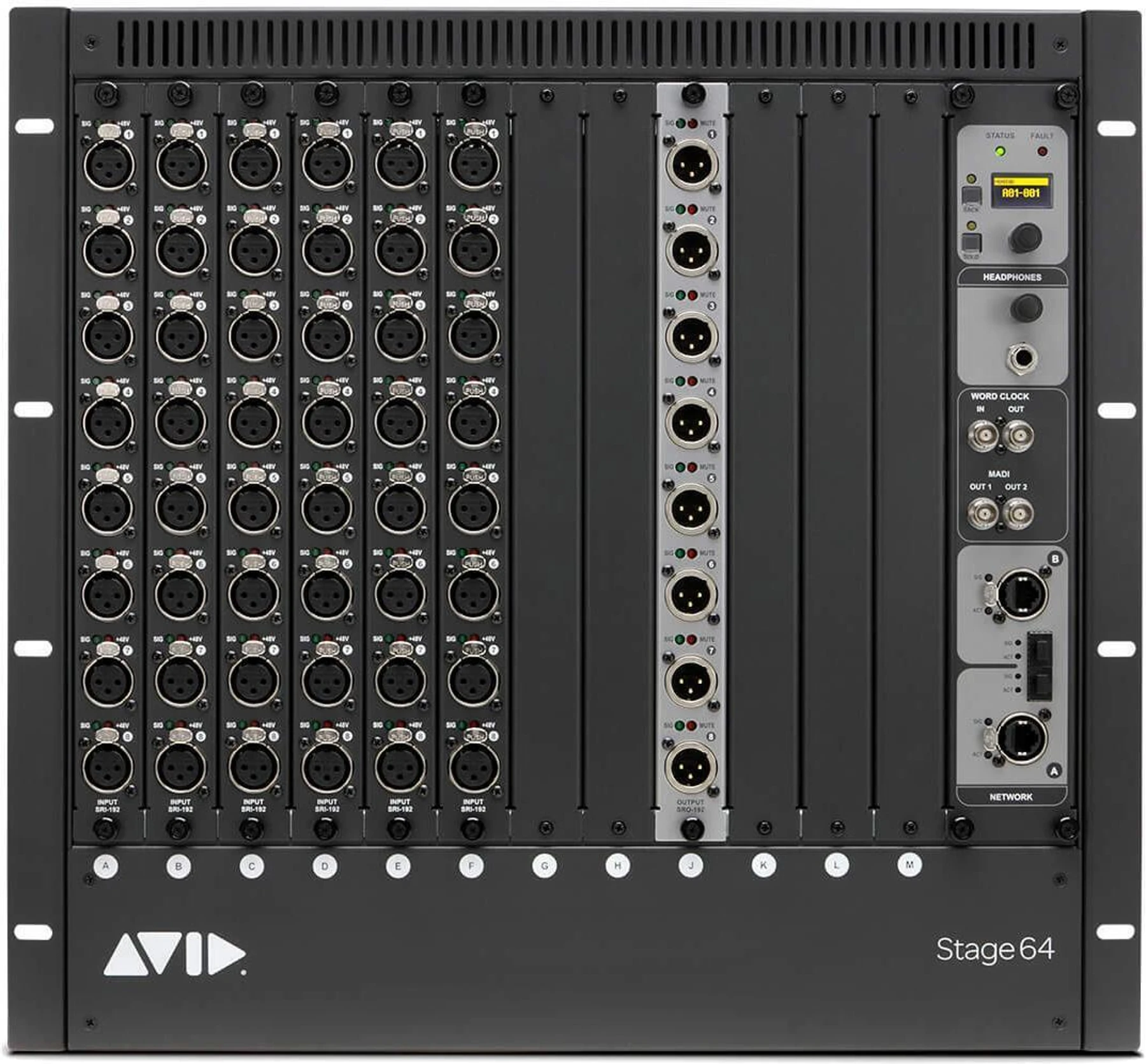 Avid VENUE Stage 64 输入/输出 48 x 8 机架