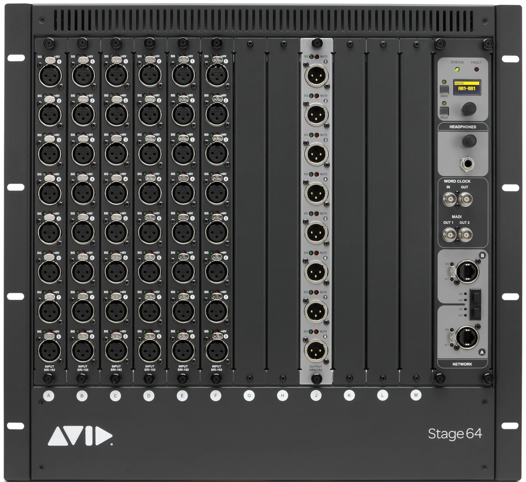 Avid VENUE Stage 64 输入/输出机架