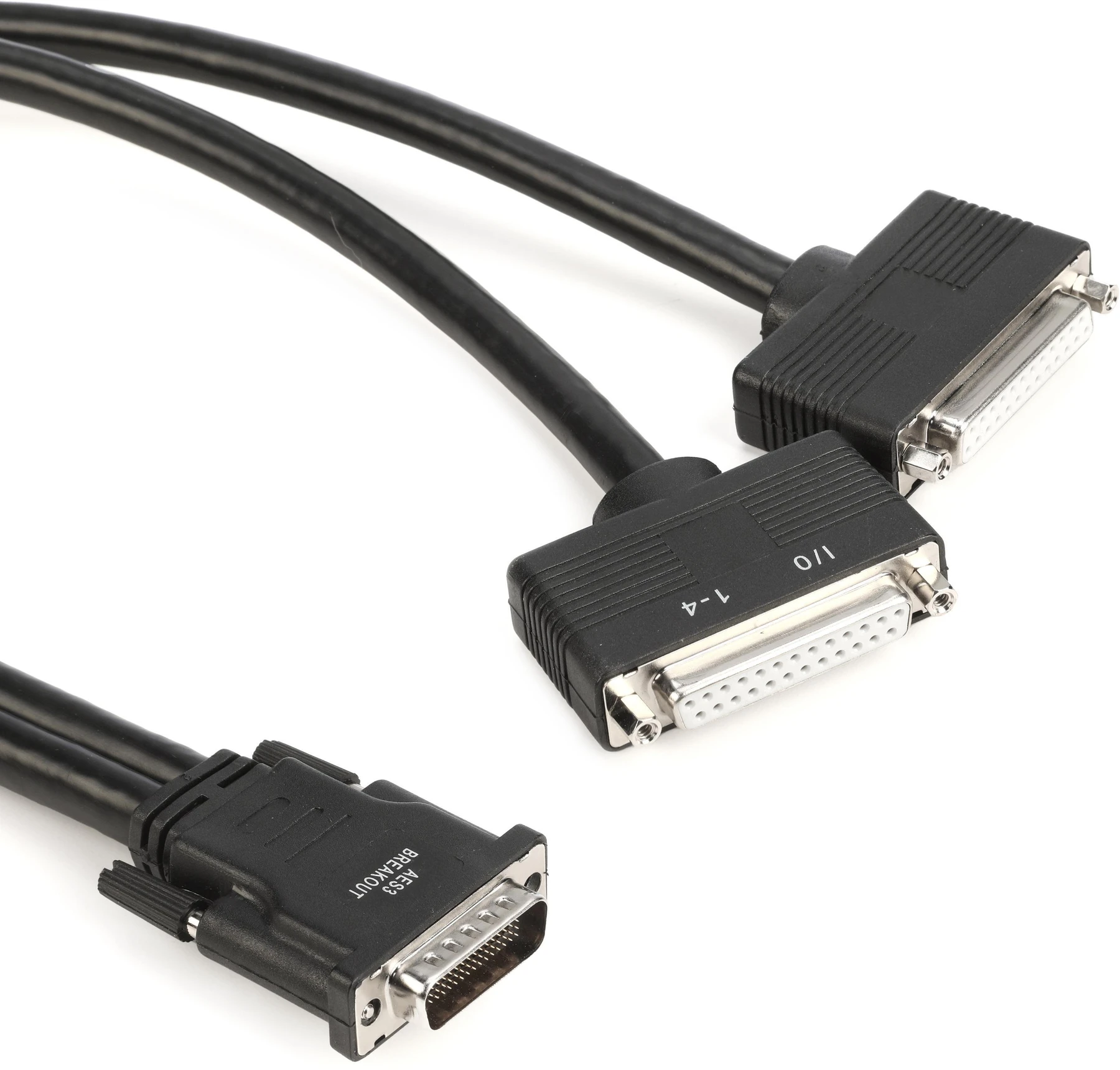 Avid MTRX AES LFHsub 转 2 路 DB-25 分线线缆