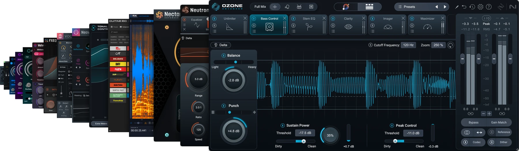 iZotope Music Production Suite 9 - 从 RX Standard 或 RX Advanced 交叉升级