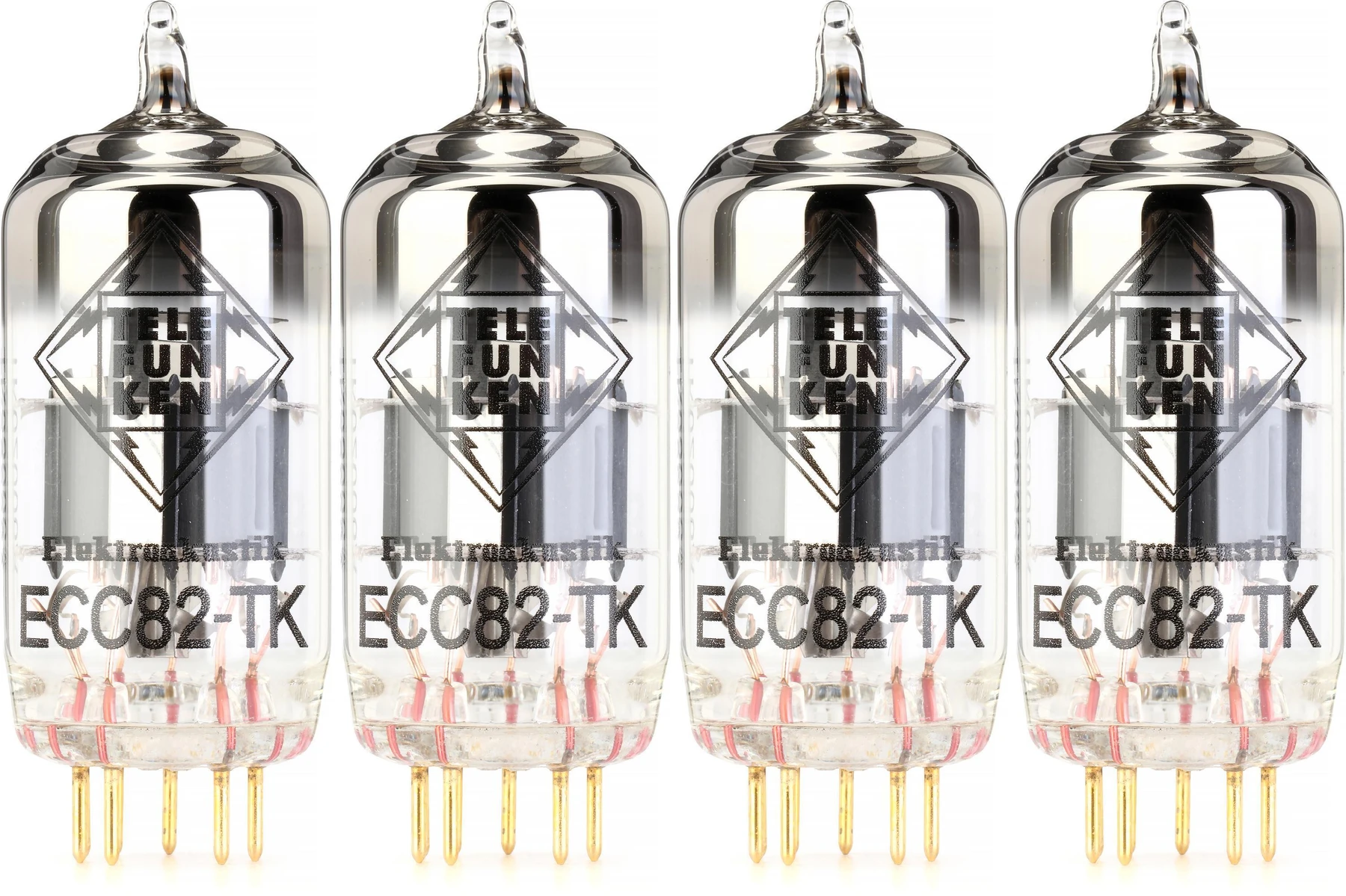 Telefunken ECC82-TK 黑钻系列前级电子管 - 配对四支装，三极管平衡