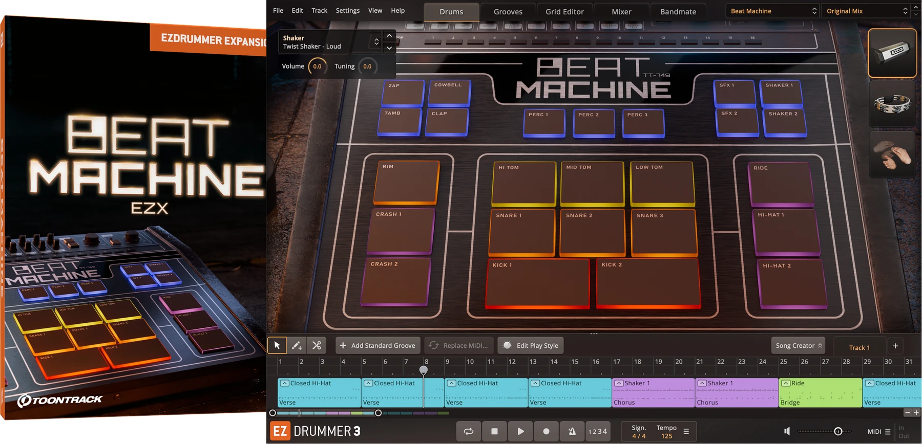 Toontrack Beat Machine EZX 音色扩展包