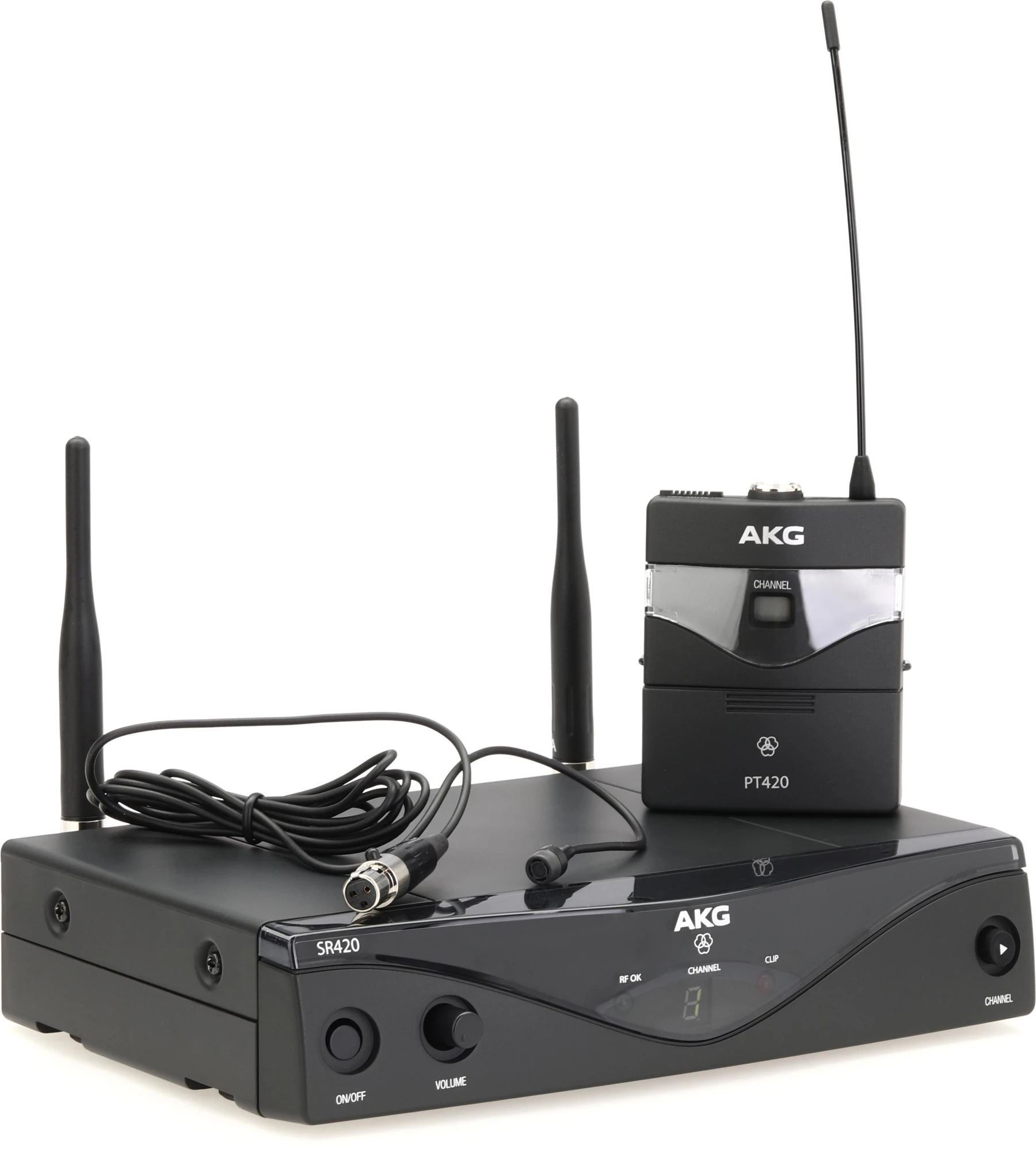 AKG WMS420 演讲者套装无线领夹麦克风系统 - A频段