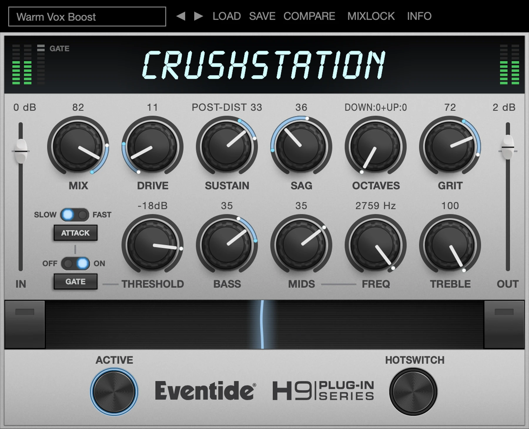 Eventide CrushStation 失真/过载插件 - 教育版