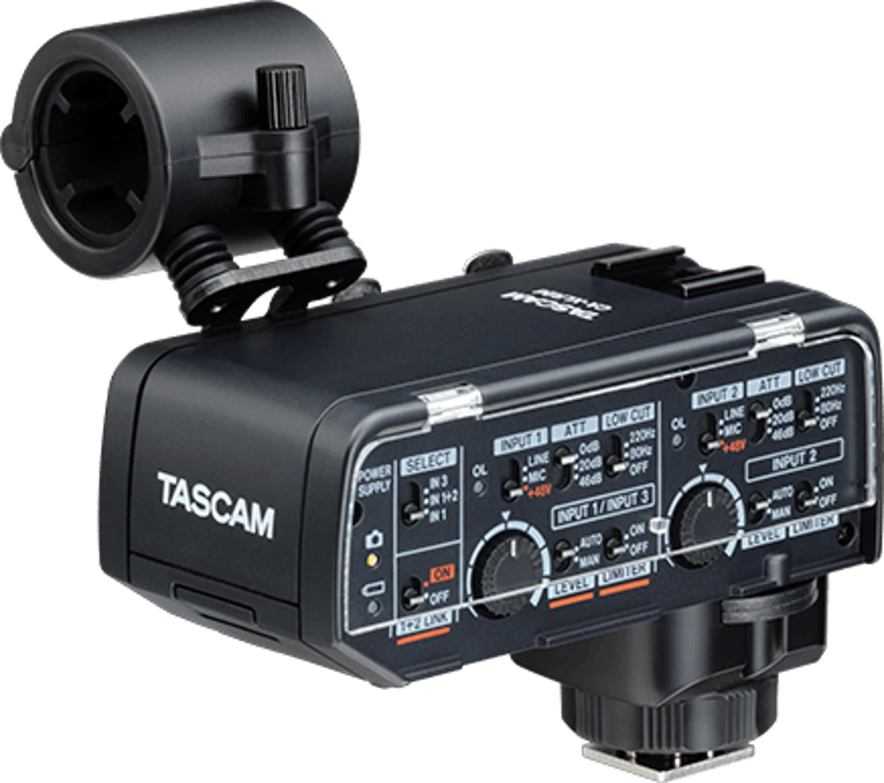 TASCAM CA-XLR2d-F 用于富士无反相机的 XLR 麦克风适配器