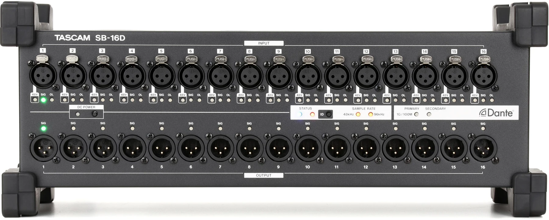 TASCAM SB-16D 16进16出 Dante 舞台接口箱