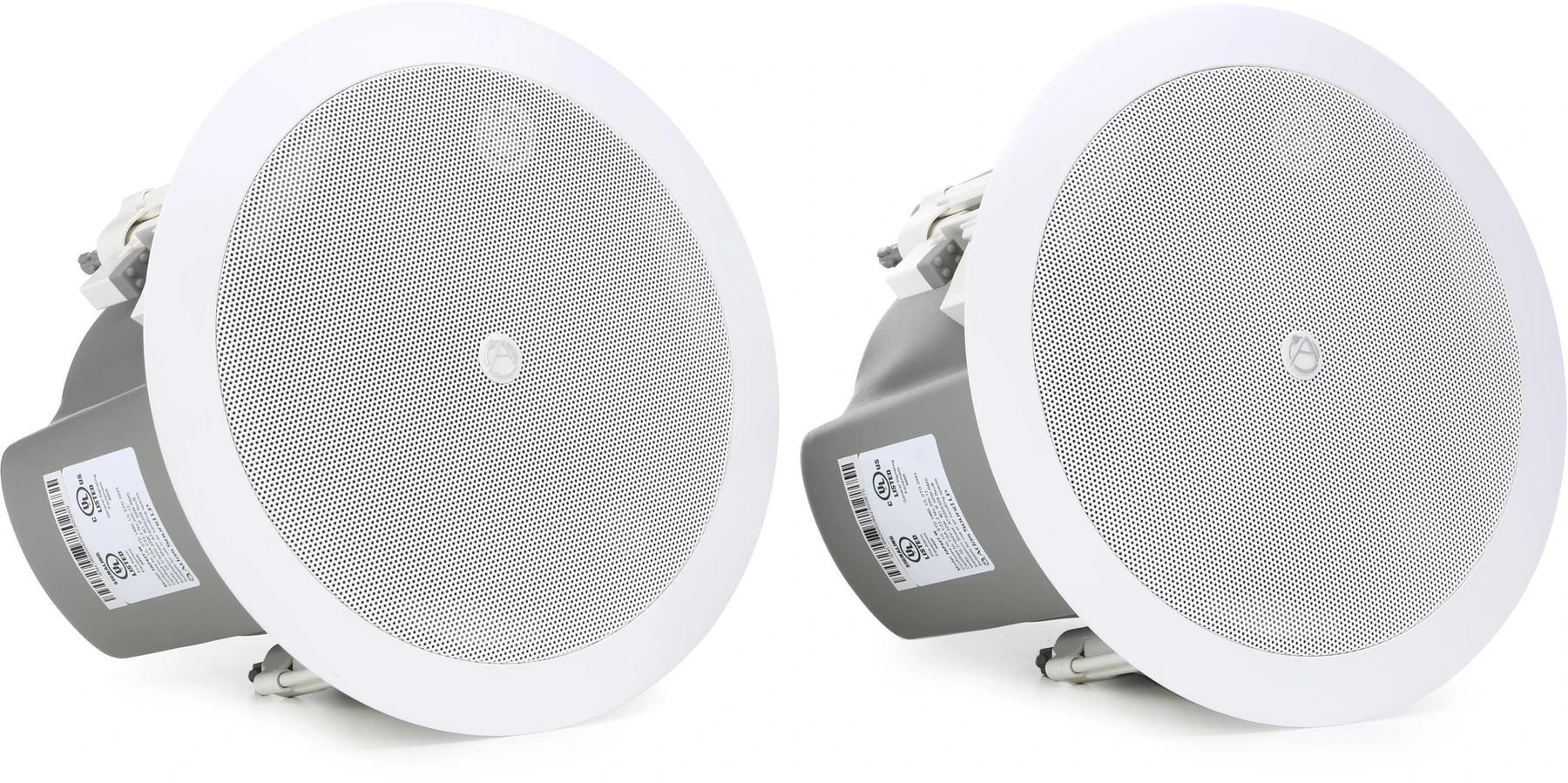 AtlasIED FAP43T-W 4.5 英寸 32W 70V/100V 吸顶扬声器（一对）- 白色