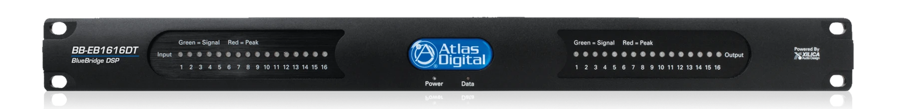 AtlasIED BB-EB1616DT 16输入×16输出扩展 I/O 盒，支持 Dante